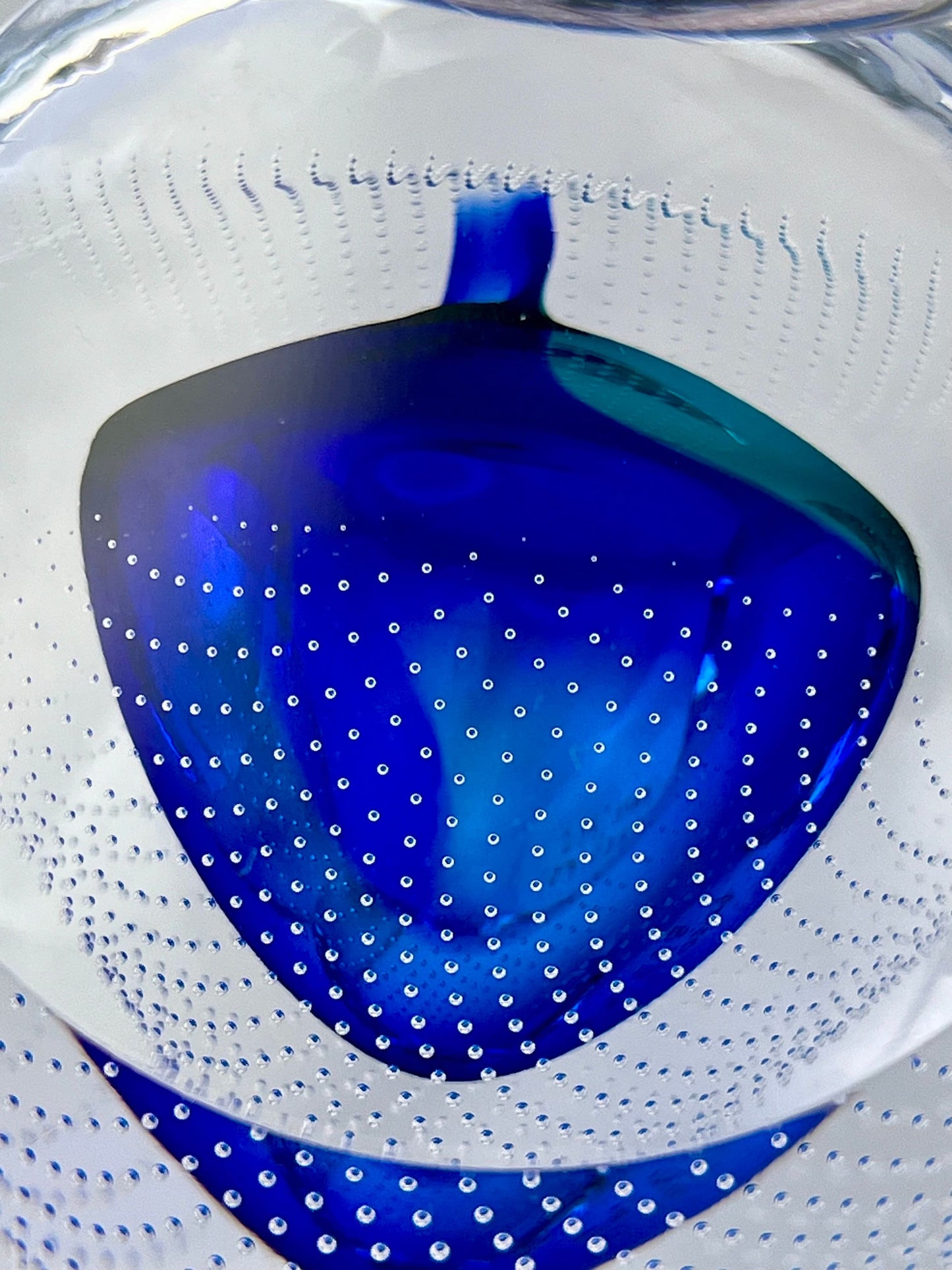Handmade Blown Art Glass Shaped Sculpture