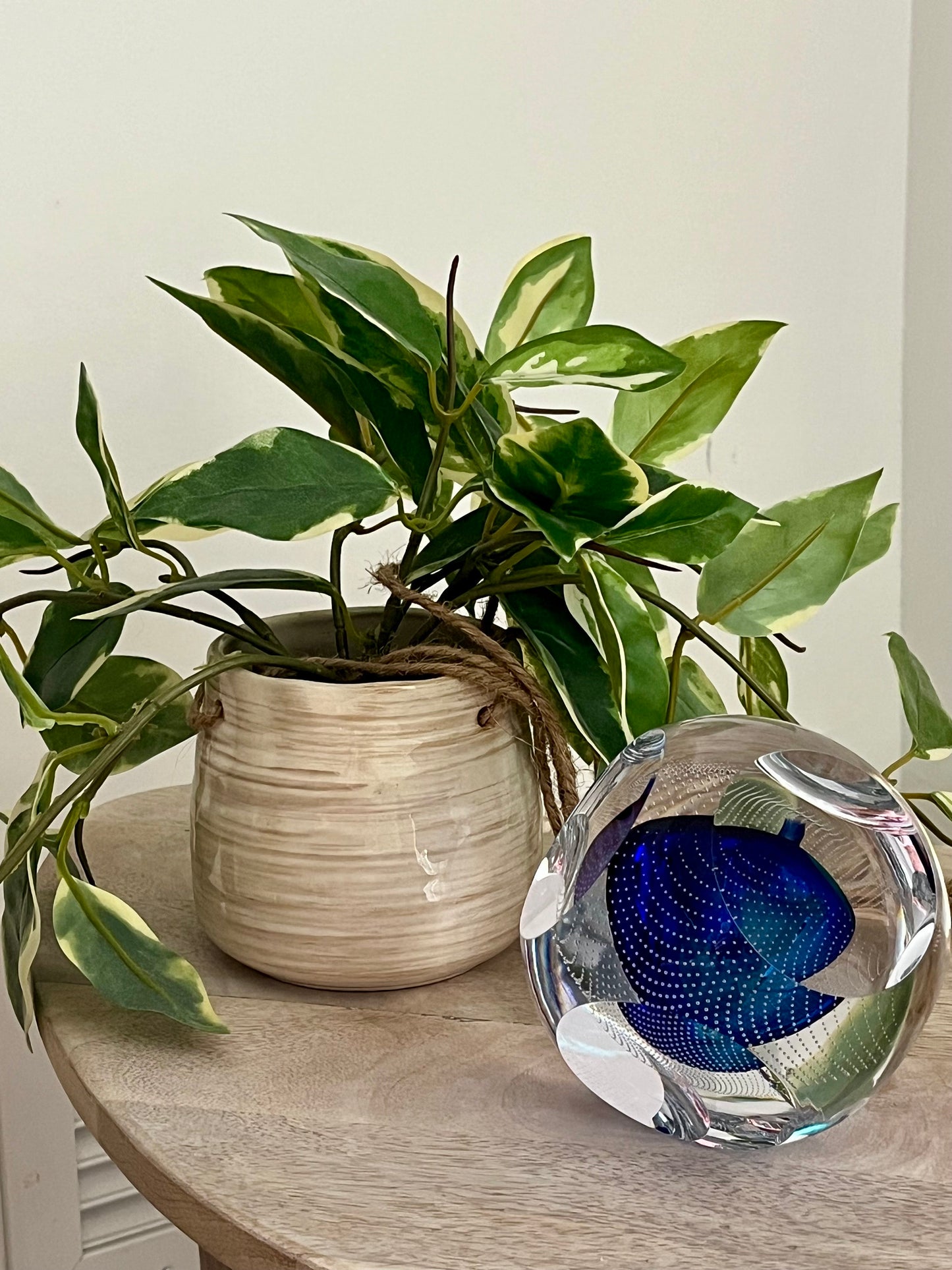 Handmade Blown Art Glass Shaped Sculpture