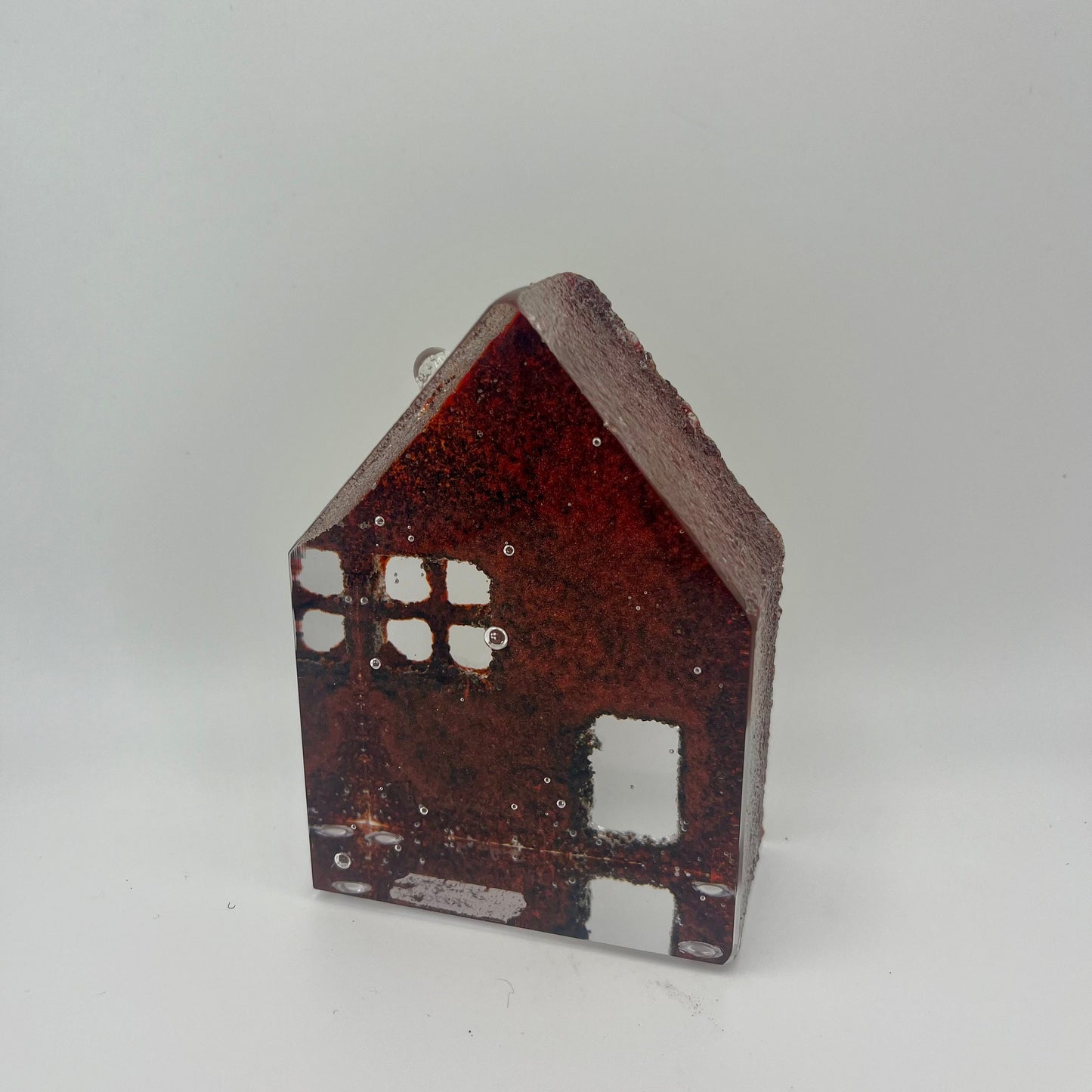 Handmade Blown Art Glass Shaped Sculpture