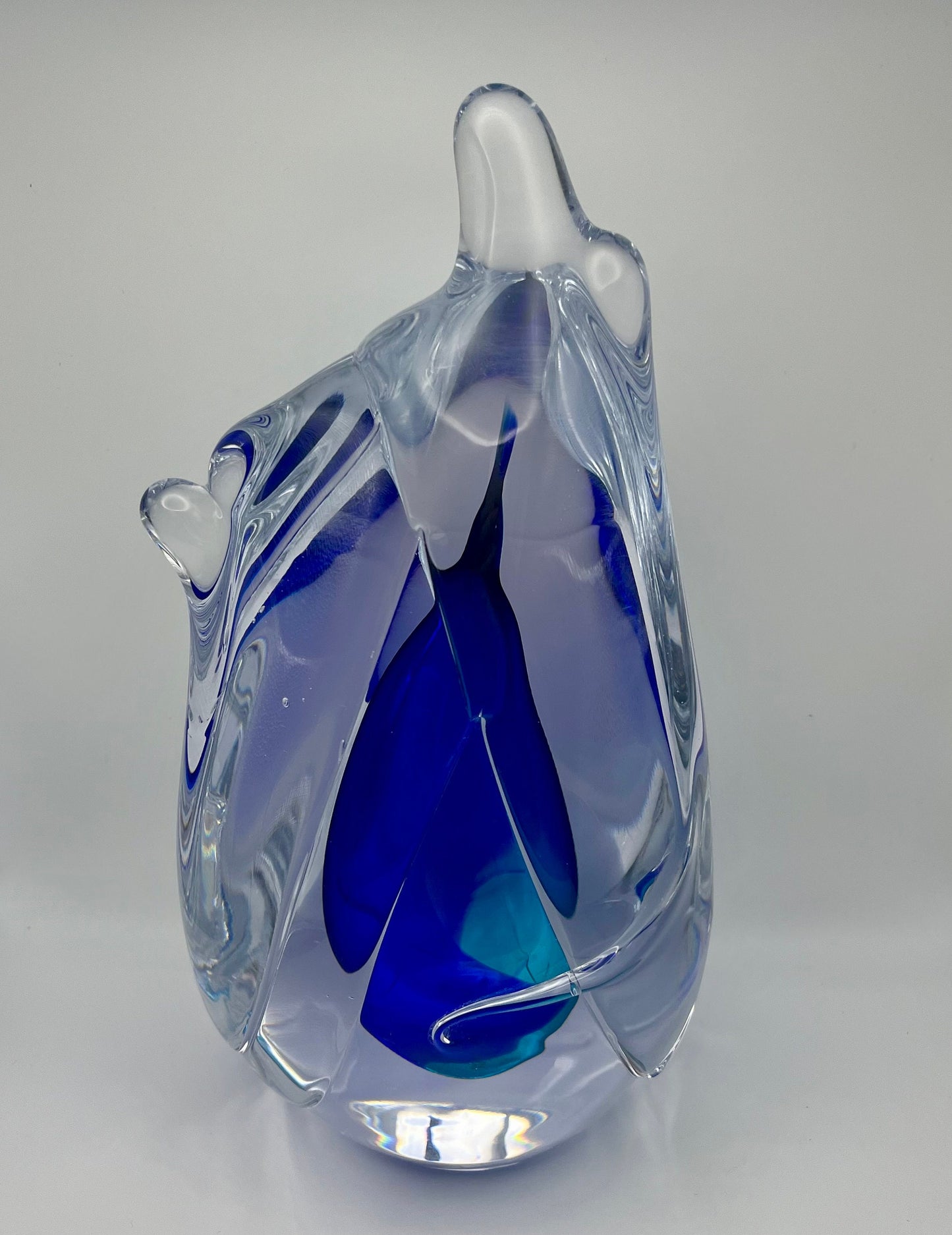 Handmade Blown Art Glass Shaped Sculpture