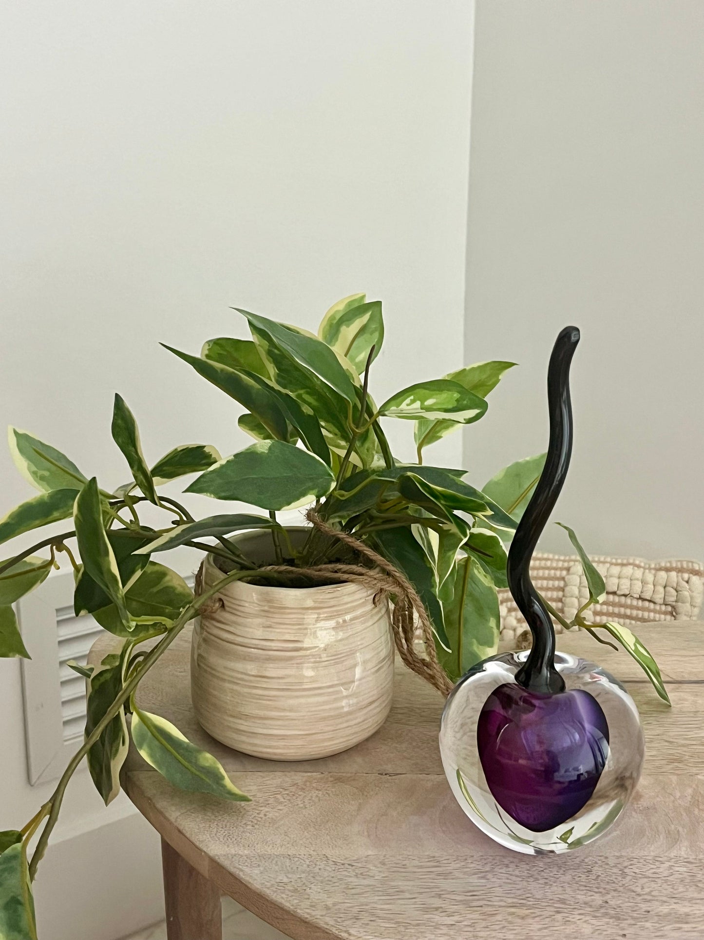 Handmade Blown Art Glass Shaped Sculpture