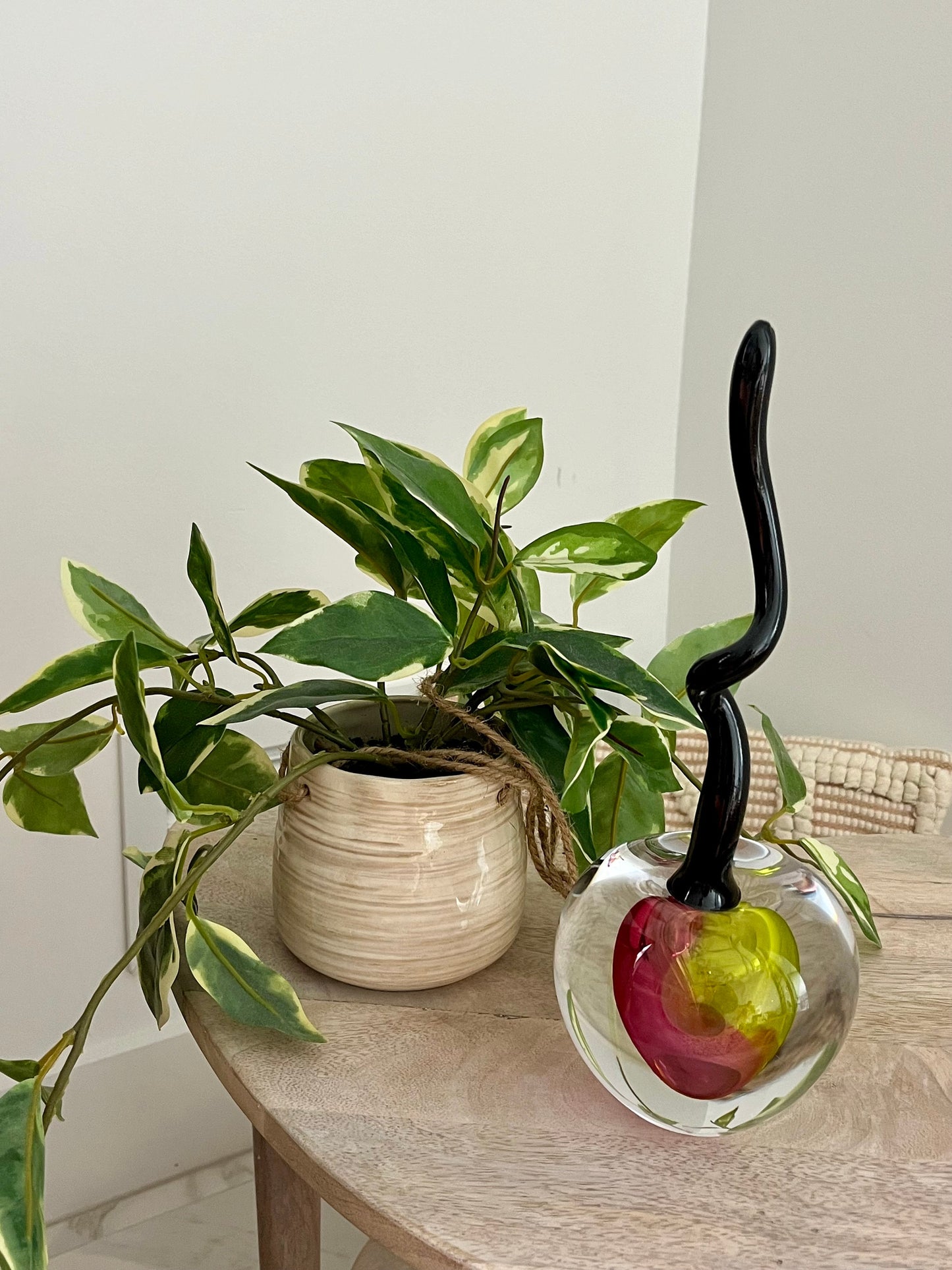 Handmade Blown Art Glass Shaped Sculpture