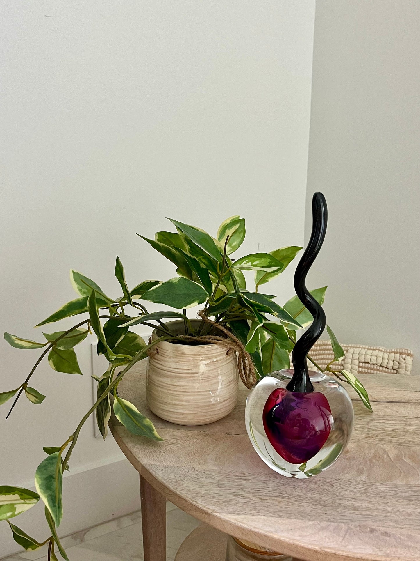 Handmade Blown Art Glass Shaped Sculpture