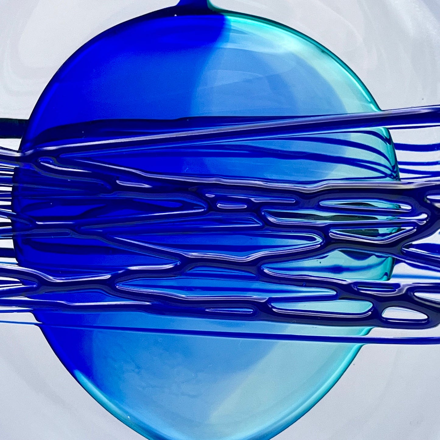 Handmade Blown Art Glass Shaped Sculpture