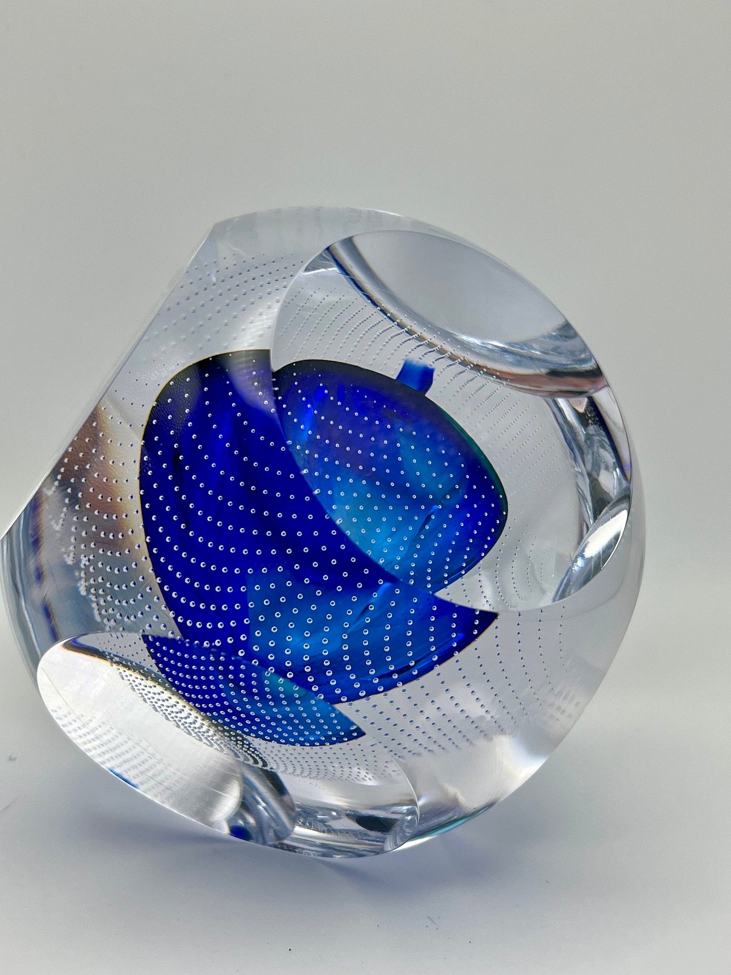 Handmade Blown Art Glass Shaped Sculpture
