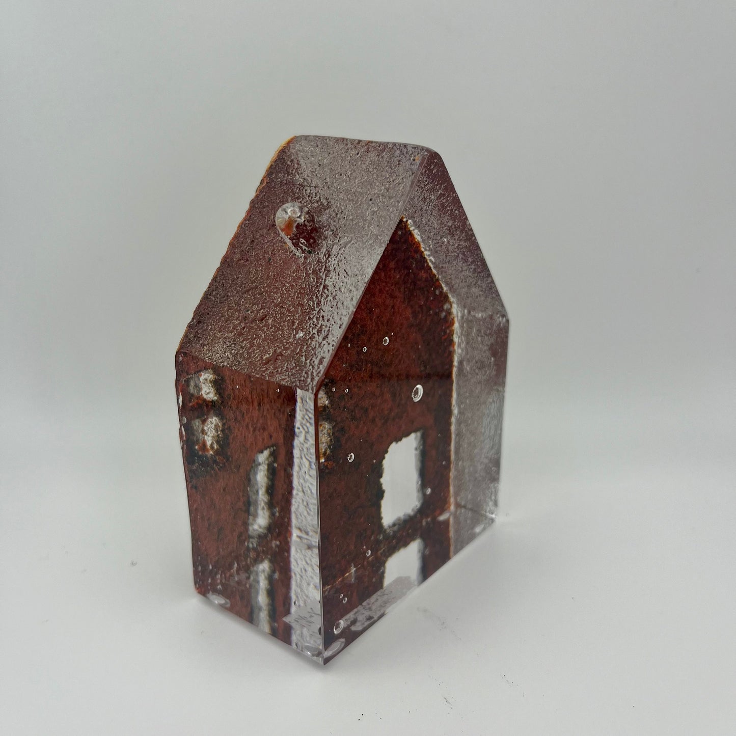 Handmade Blown Art Glass Shaped Sculpture