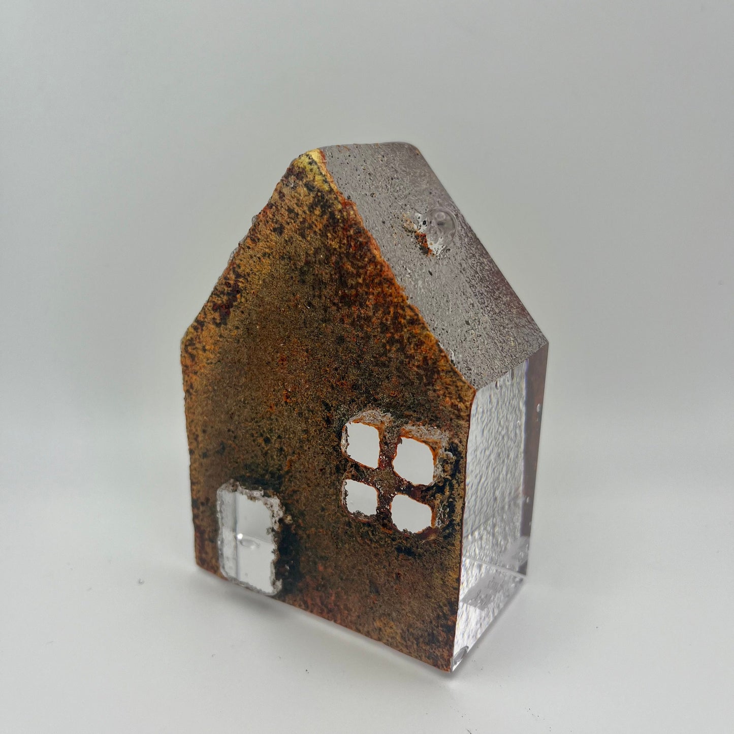 Handmade Blown Art Glass Shaped Sculpture