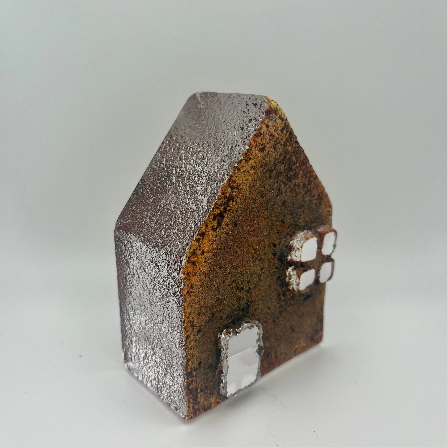 Handmade Blown Art Glass Shaped Sculpture