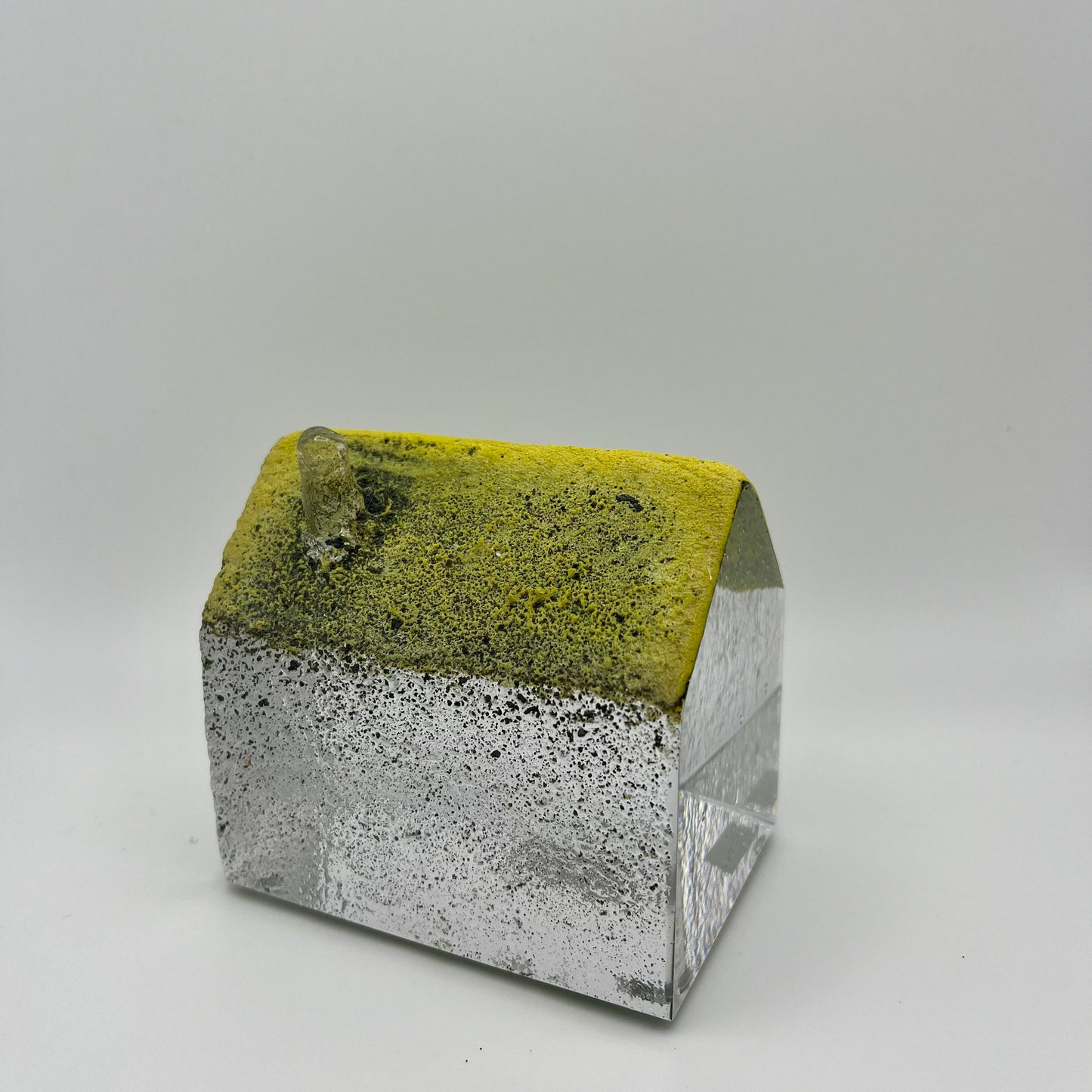 Handmade Blown Art Glass Shaped Sculpture