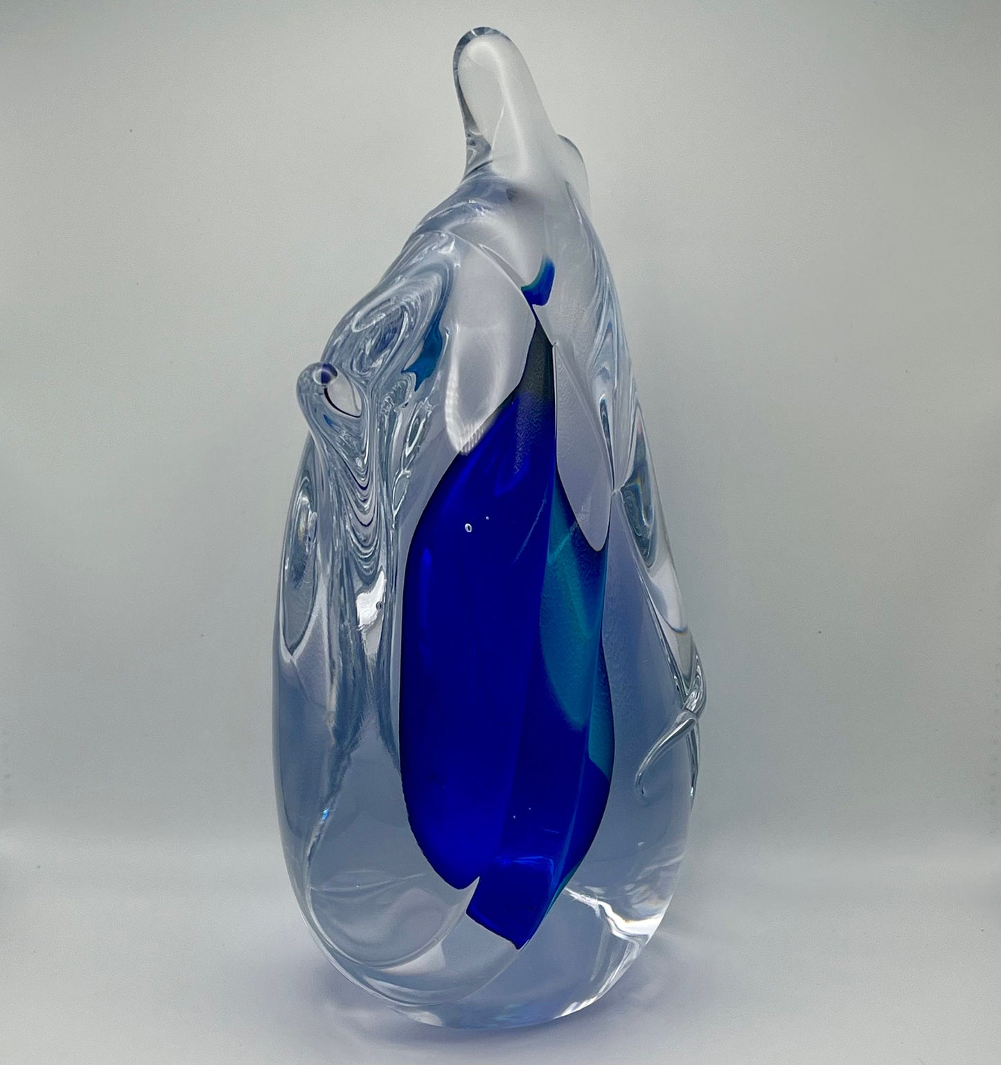 Handmade Blown Art Glass Shaped Sculpture