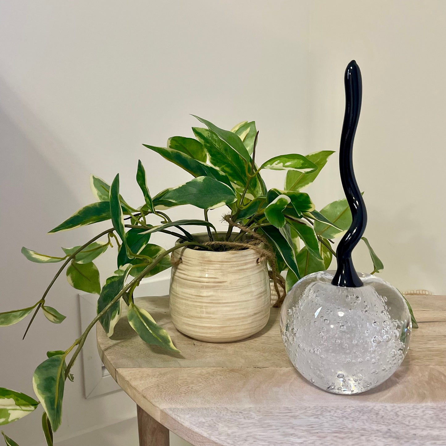 Handmade Blown Art Glass Shaped Sculpture