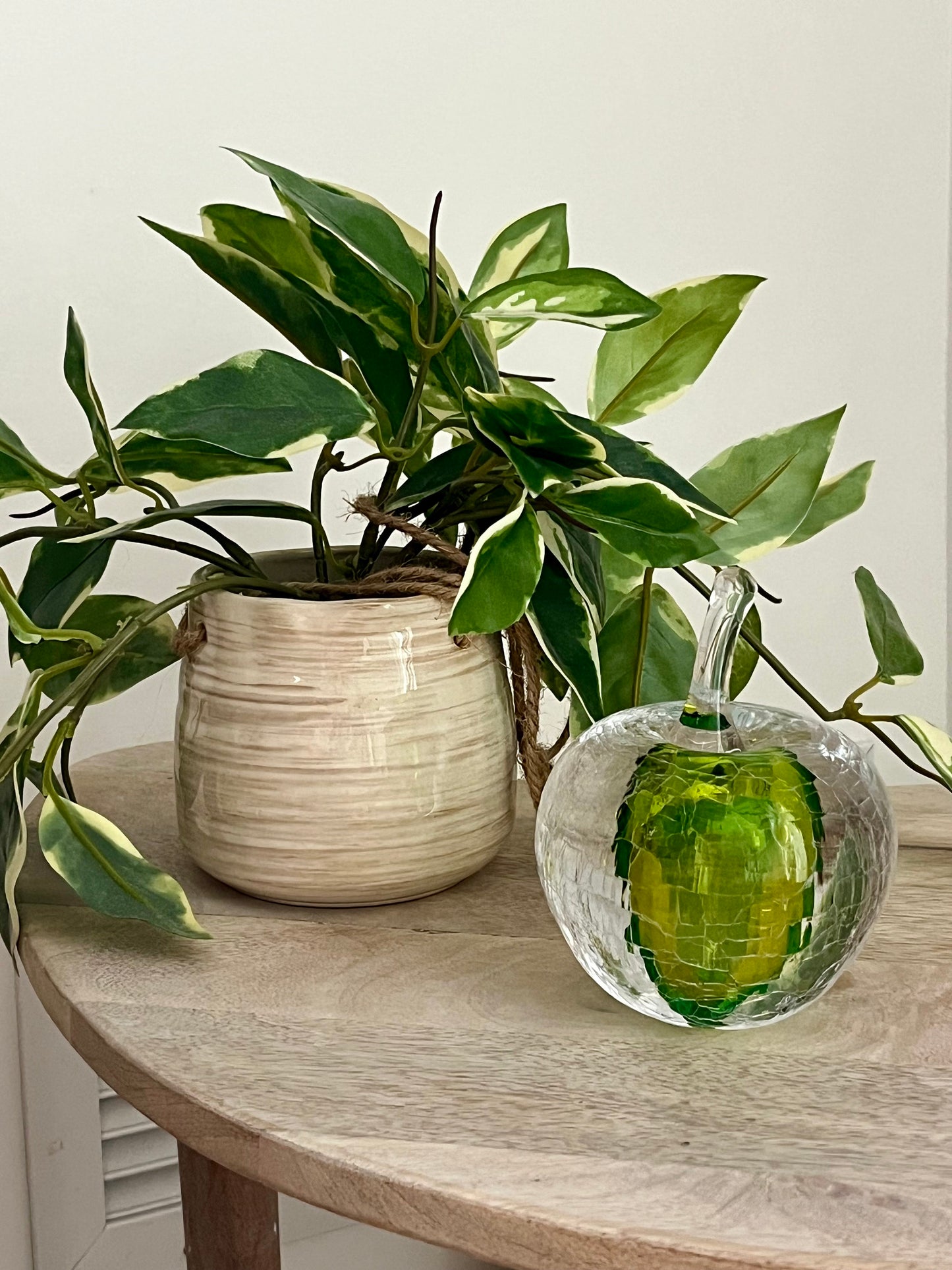Handmade Blown Art Glass Shaped Sculpture