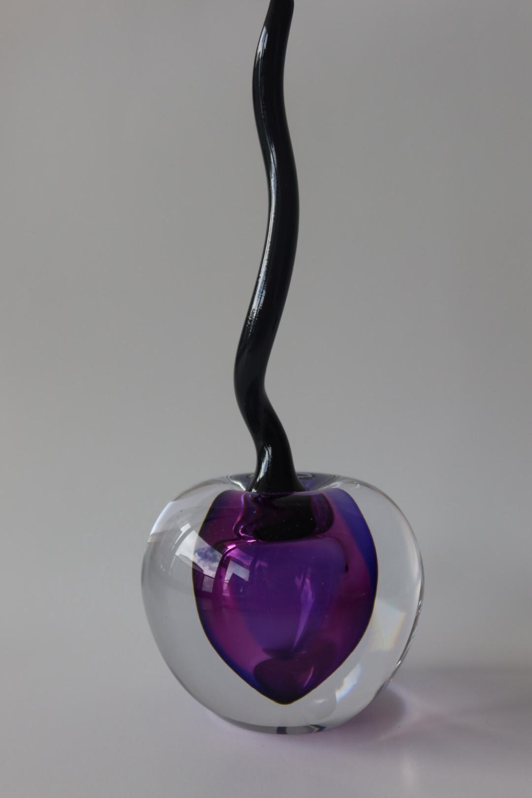 Handmade Blown Art Glass Shaped Sculpture