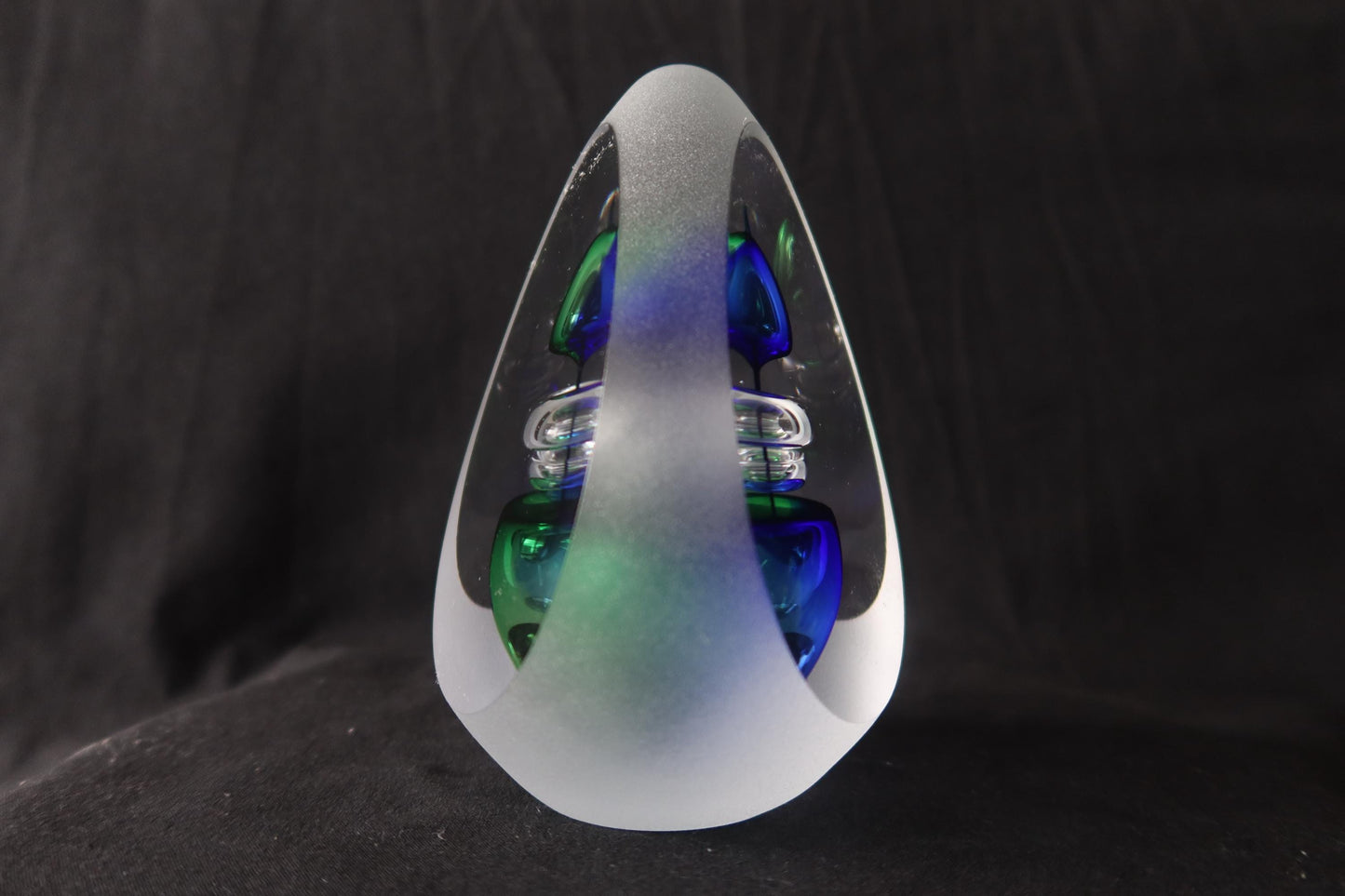 Handmade Blown Art Glass Shaped Sculpture