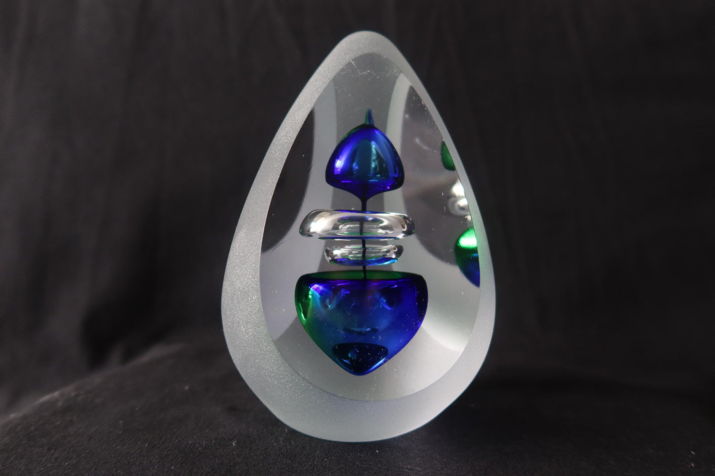 Handmade Blown Art Glass Shaped Sculpture