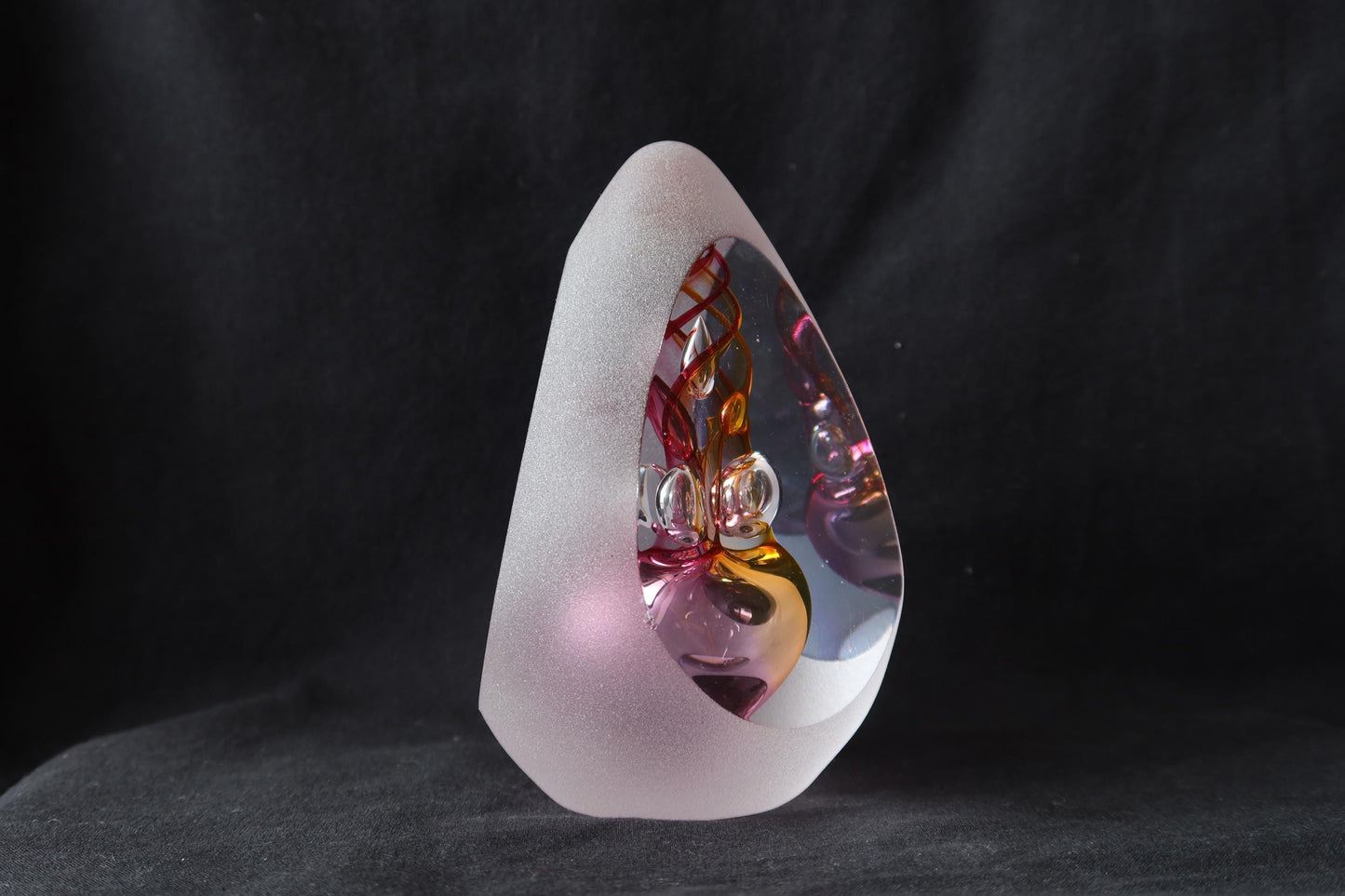 Handmade Blown Art Glass Shaped Sculpture
