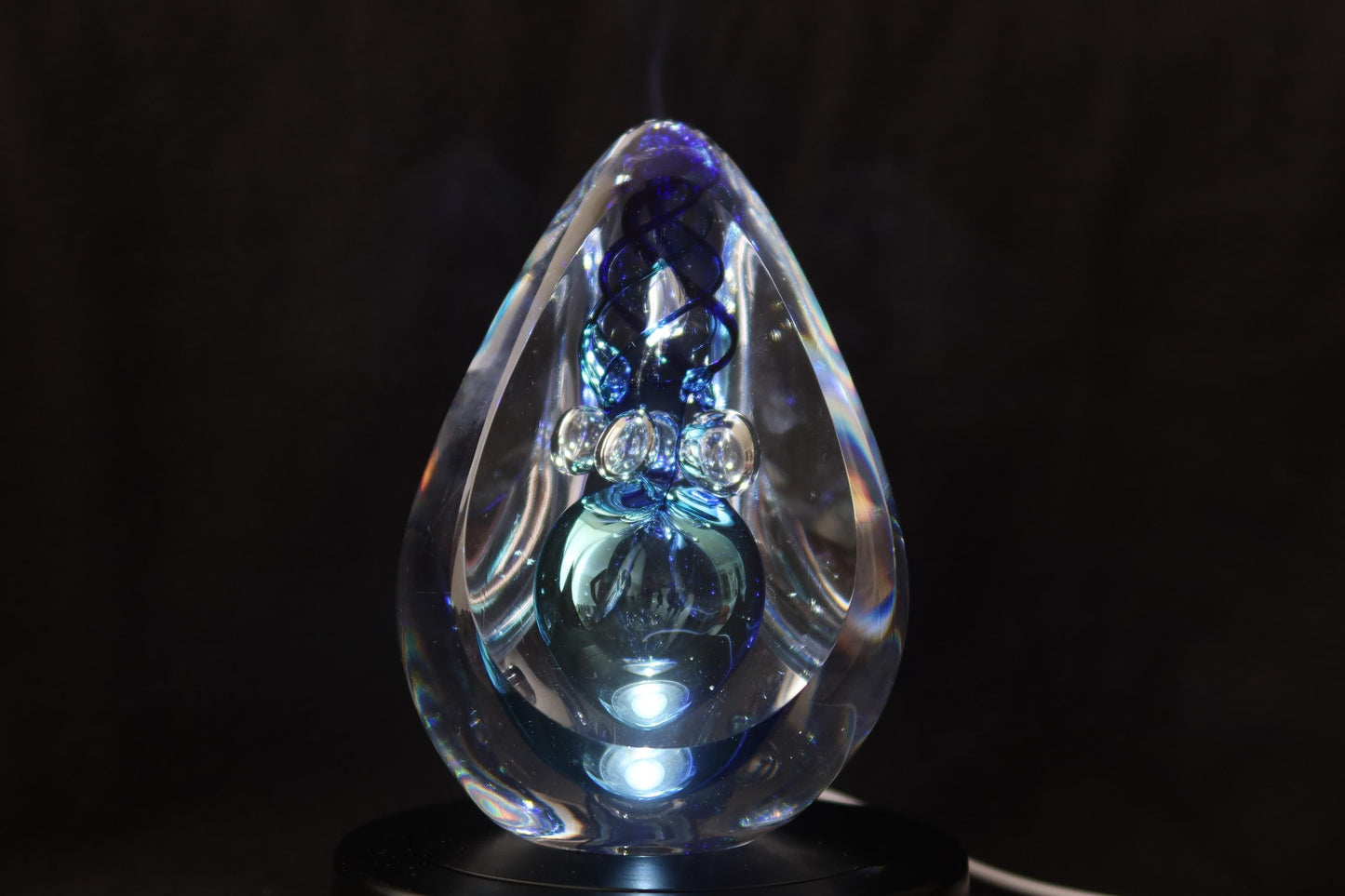 Handmade Blown Art Glass Shaped Sculpture