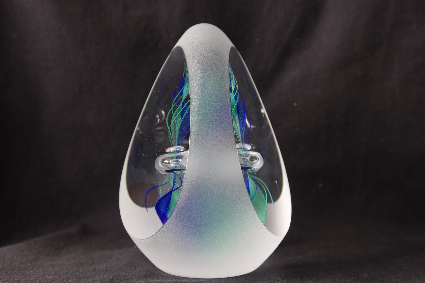 Handmade Blown Art Glass Shaped Sculpture