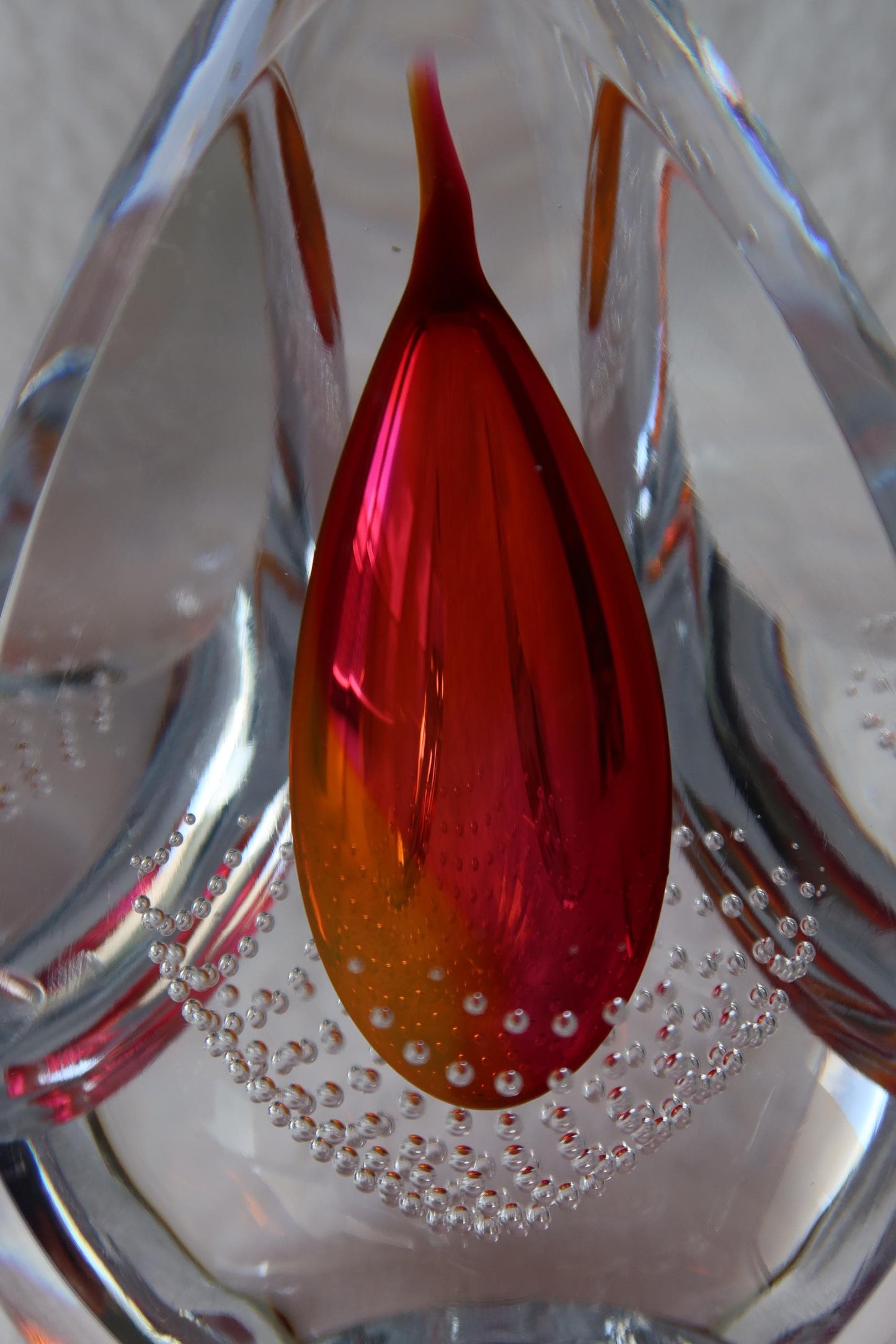 Handmade Blown Art Glass Shaped Sculpture