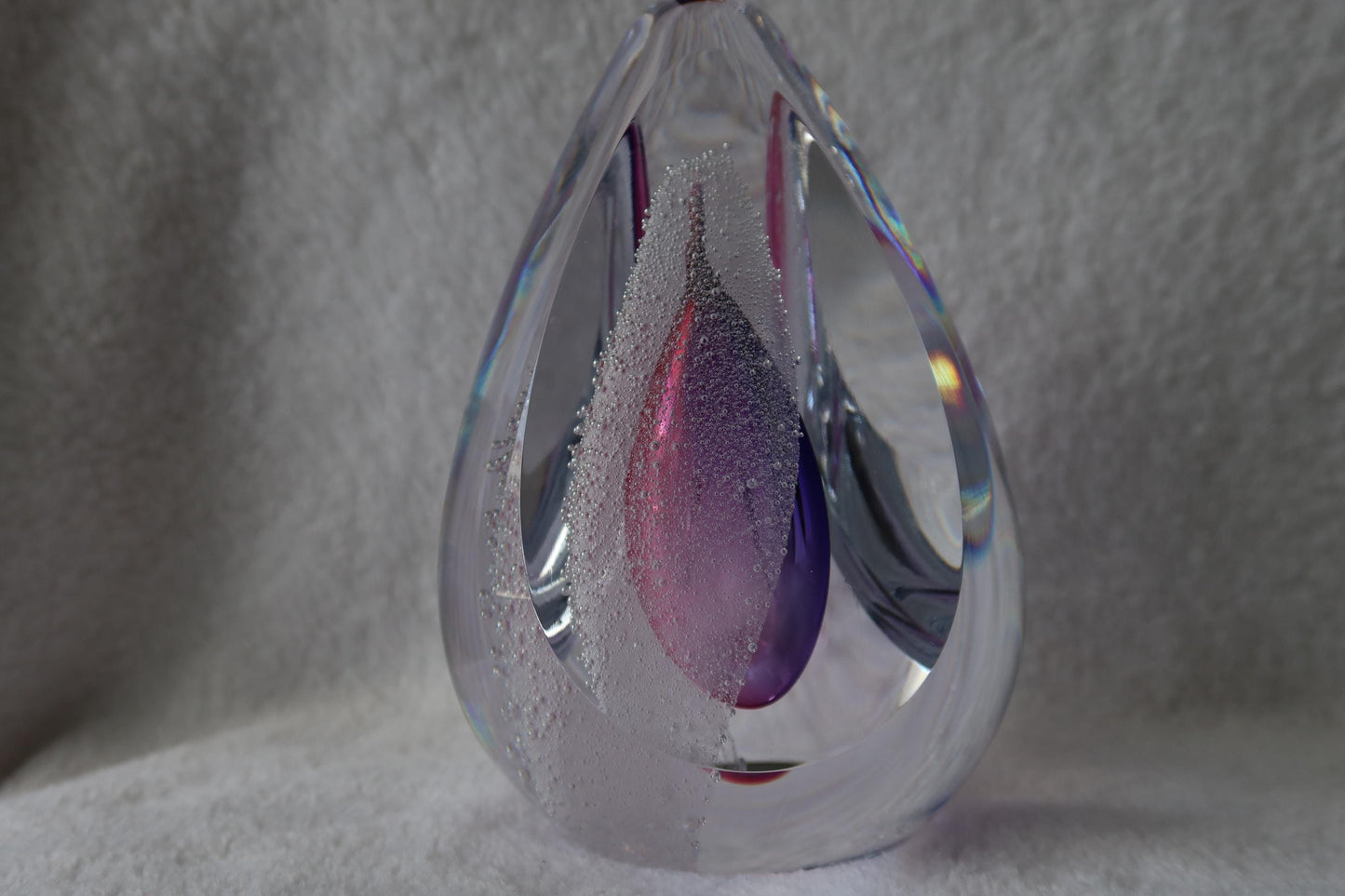 Handmade Blown Art Glass Shaped Sculpture