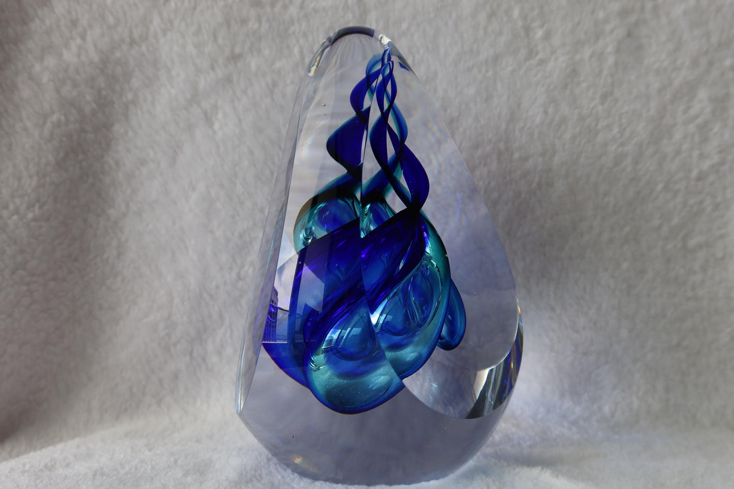 Handmade Blown Art Glass Shaped Sculpture