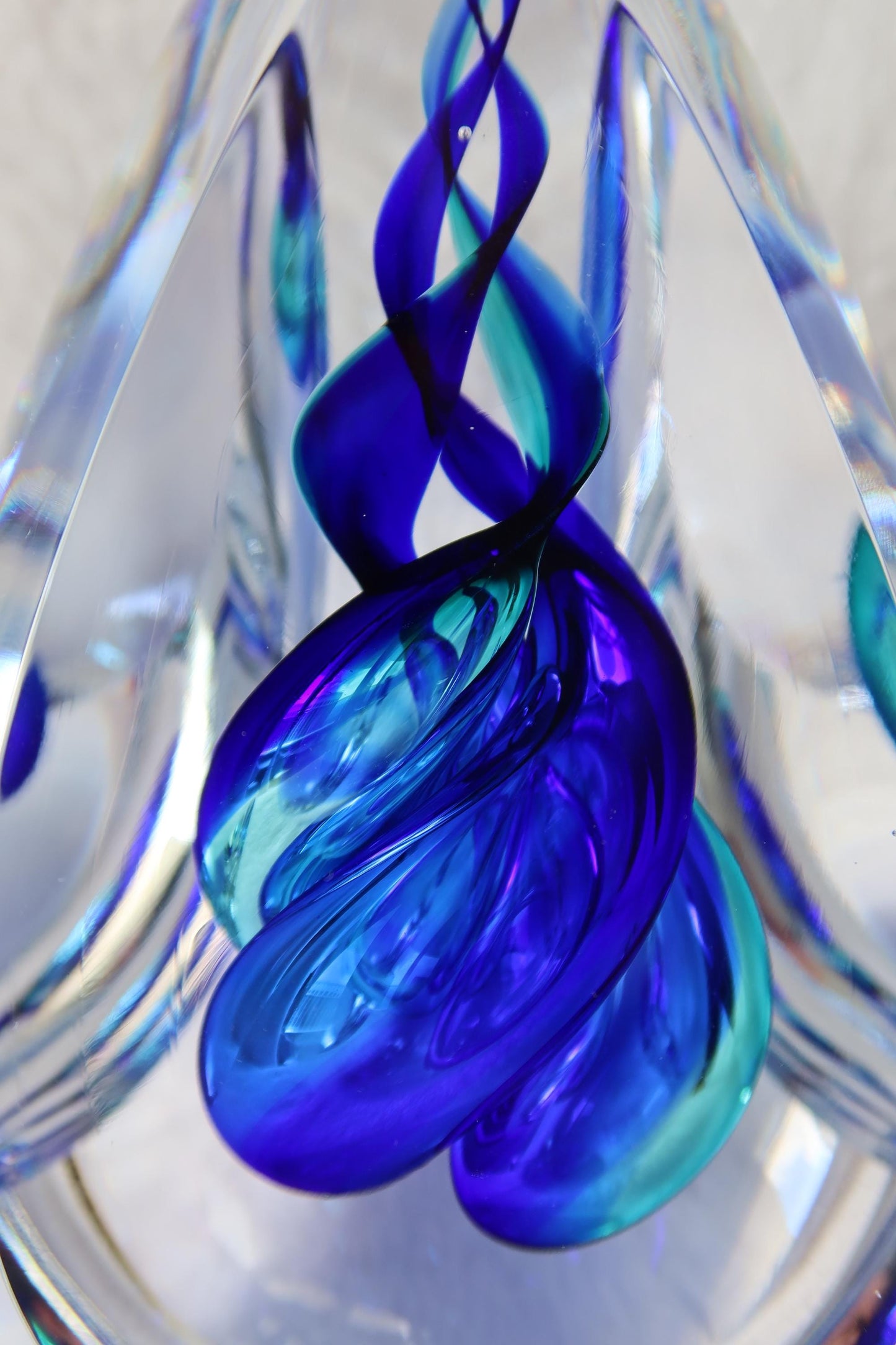Handmade Blown Art Glass Shaped Sculpture