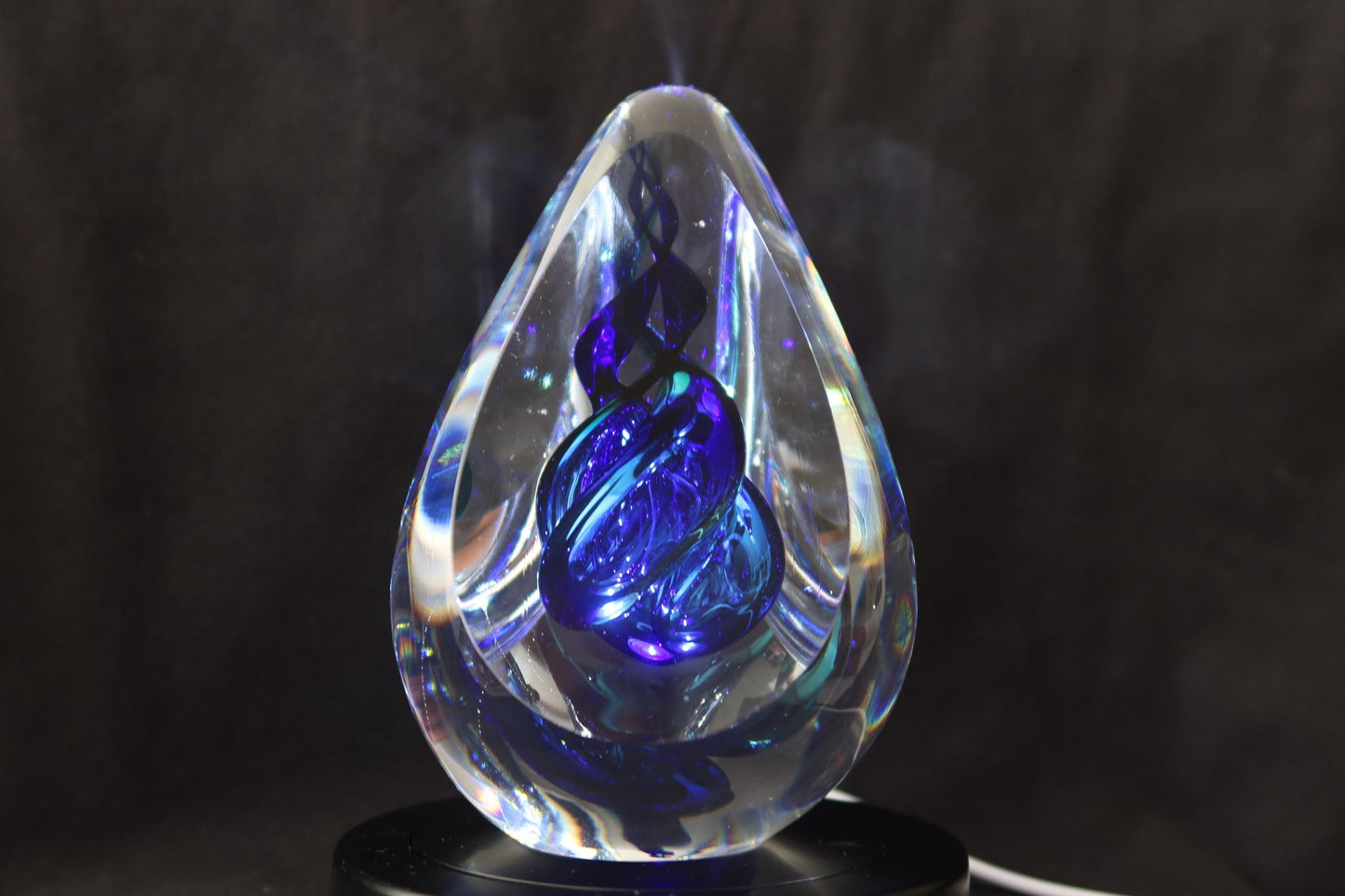 Handmade Blown Art Glass Shaped Sculpture