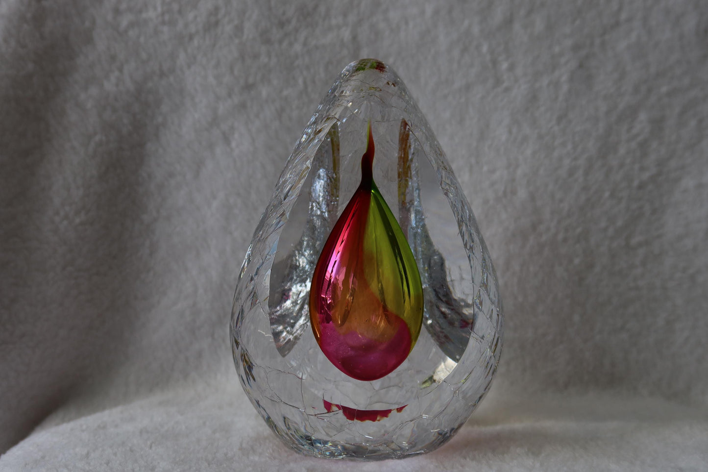 Handmade Blown Art Glass Shaped Sculpture