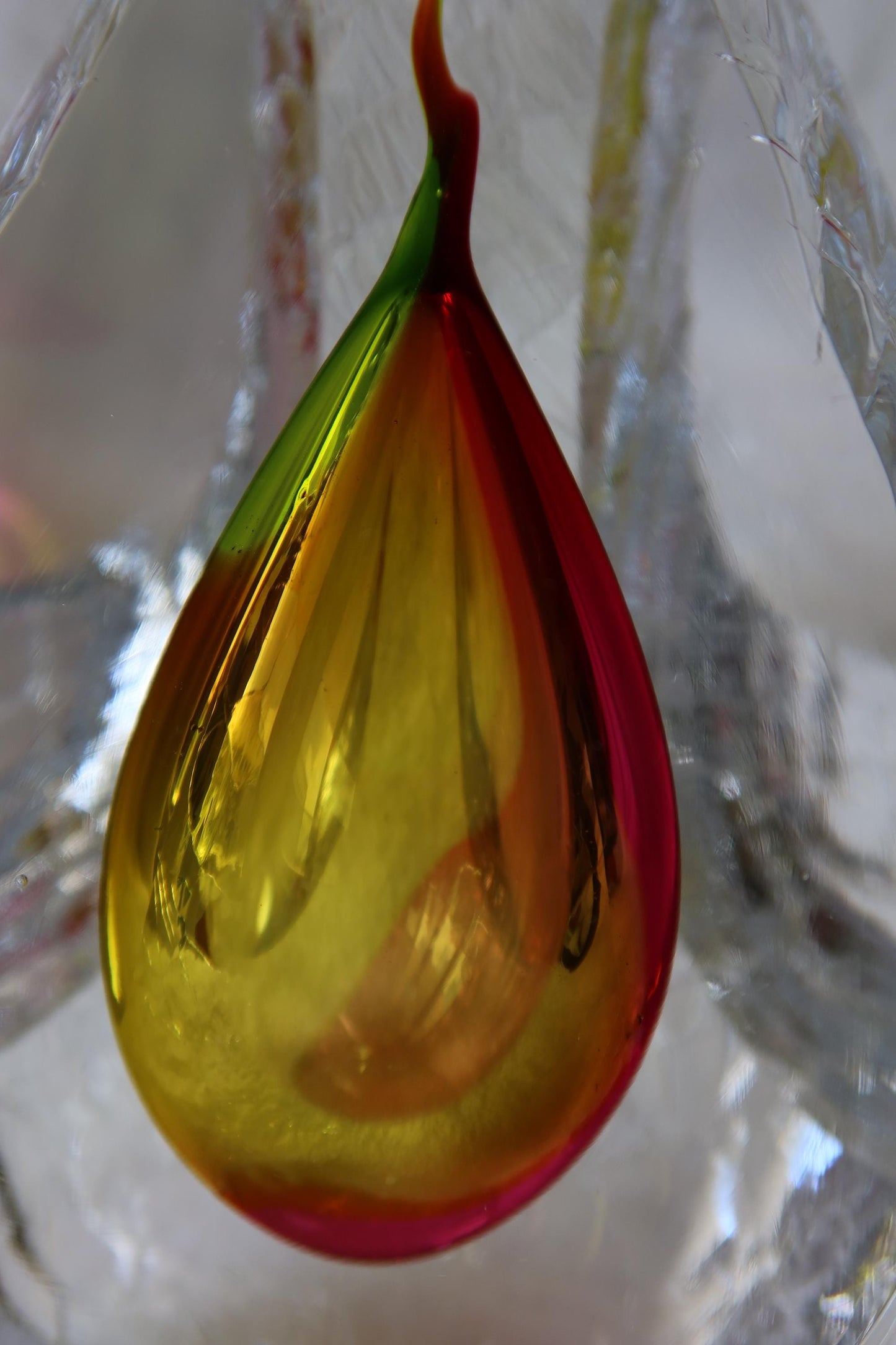 Handmade Blown Art Glass Shaped Sculpture