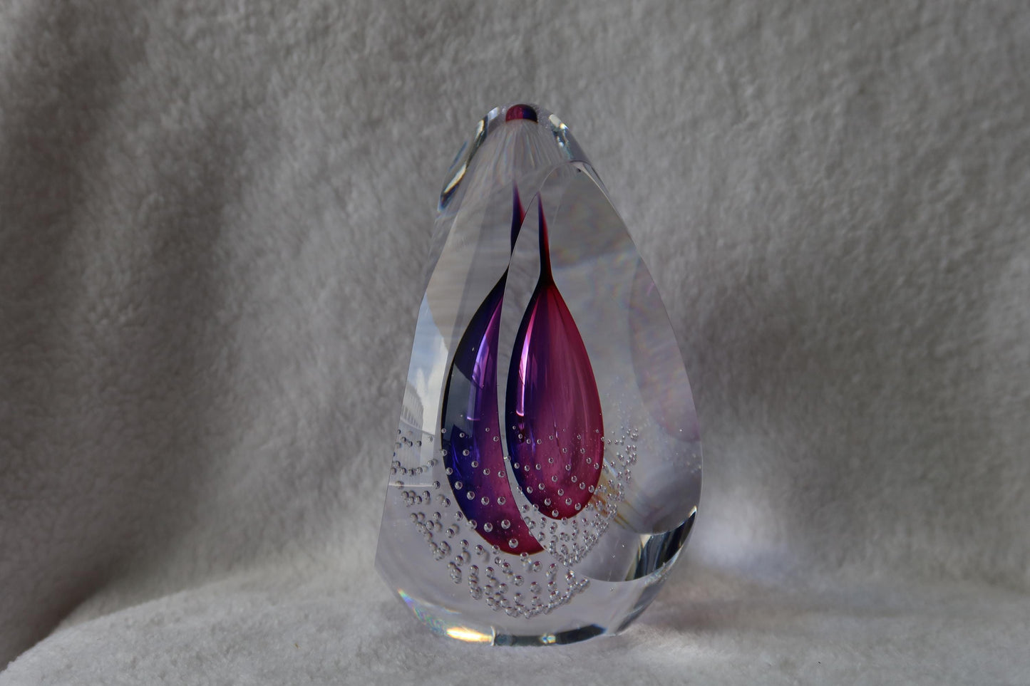 Handmade Blown Art Glass Shaped Sculpture