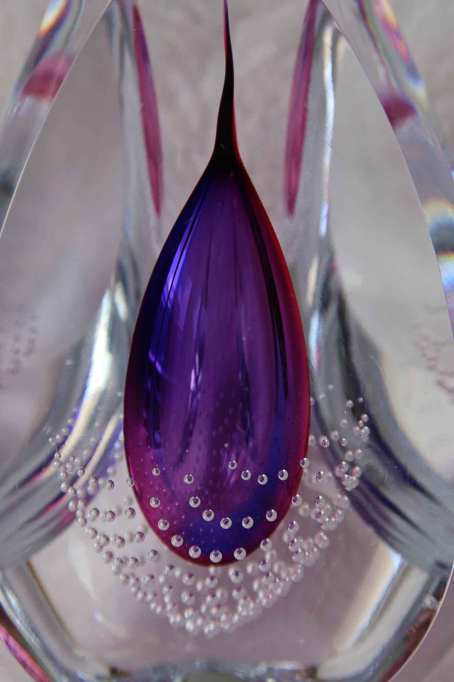 Handmade Blown Art Glass Shaped Sculpture