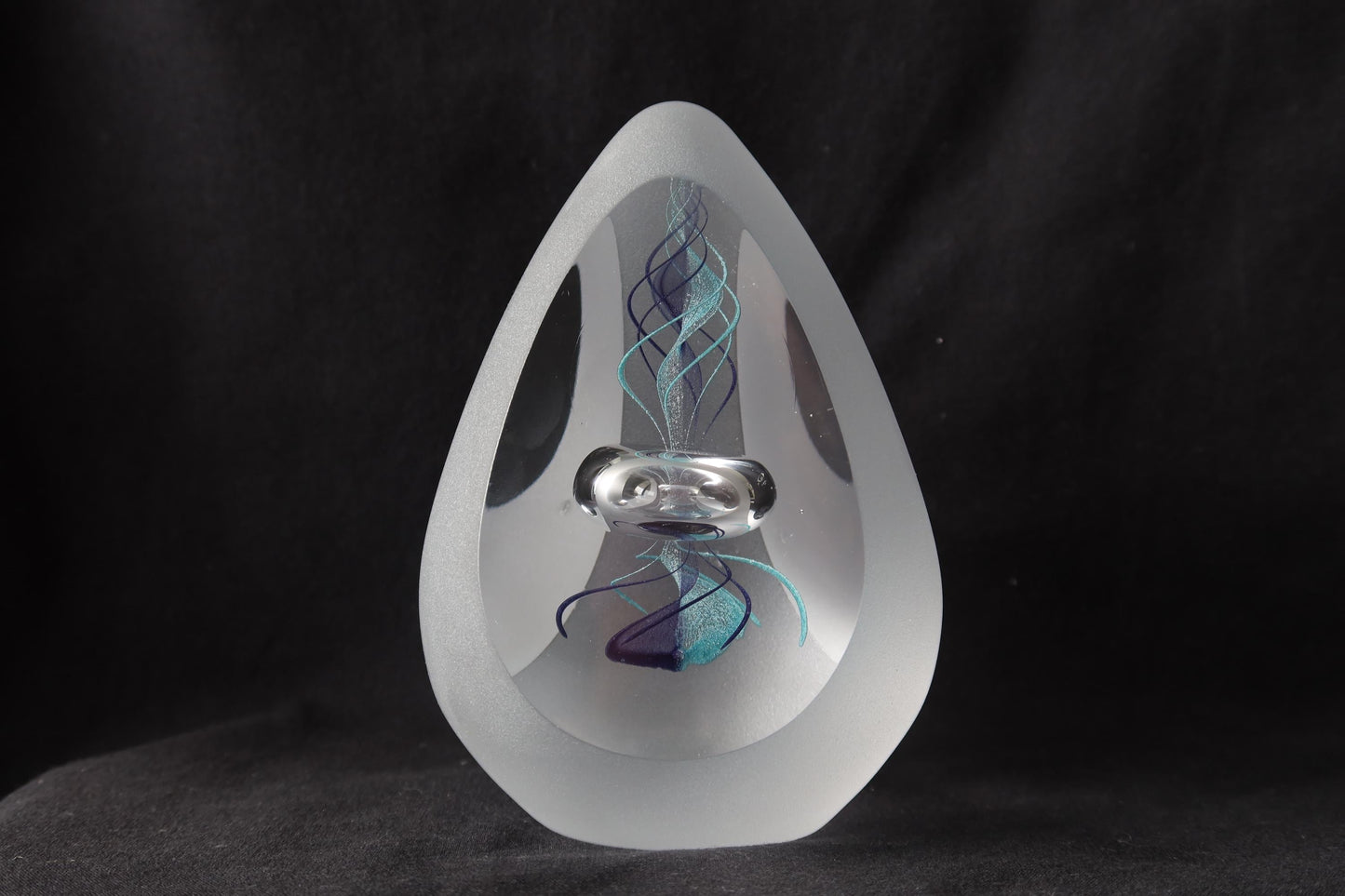 Handmade Blown Art Glass Shaped Sculpture