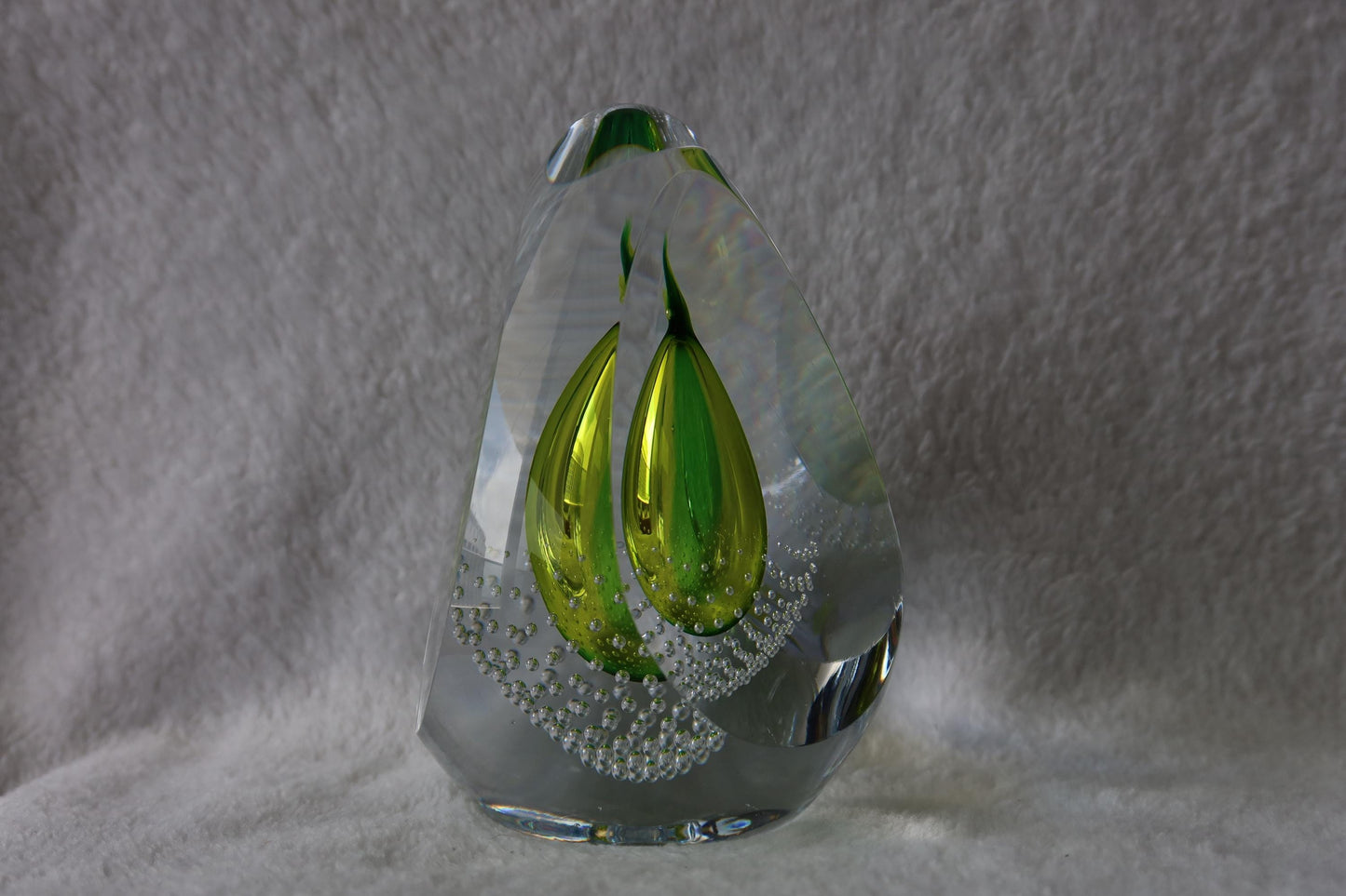 Handmade Blown Art Glass Shaped Sculpture