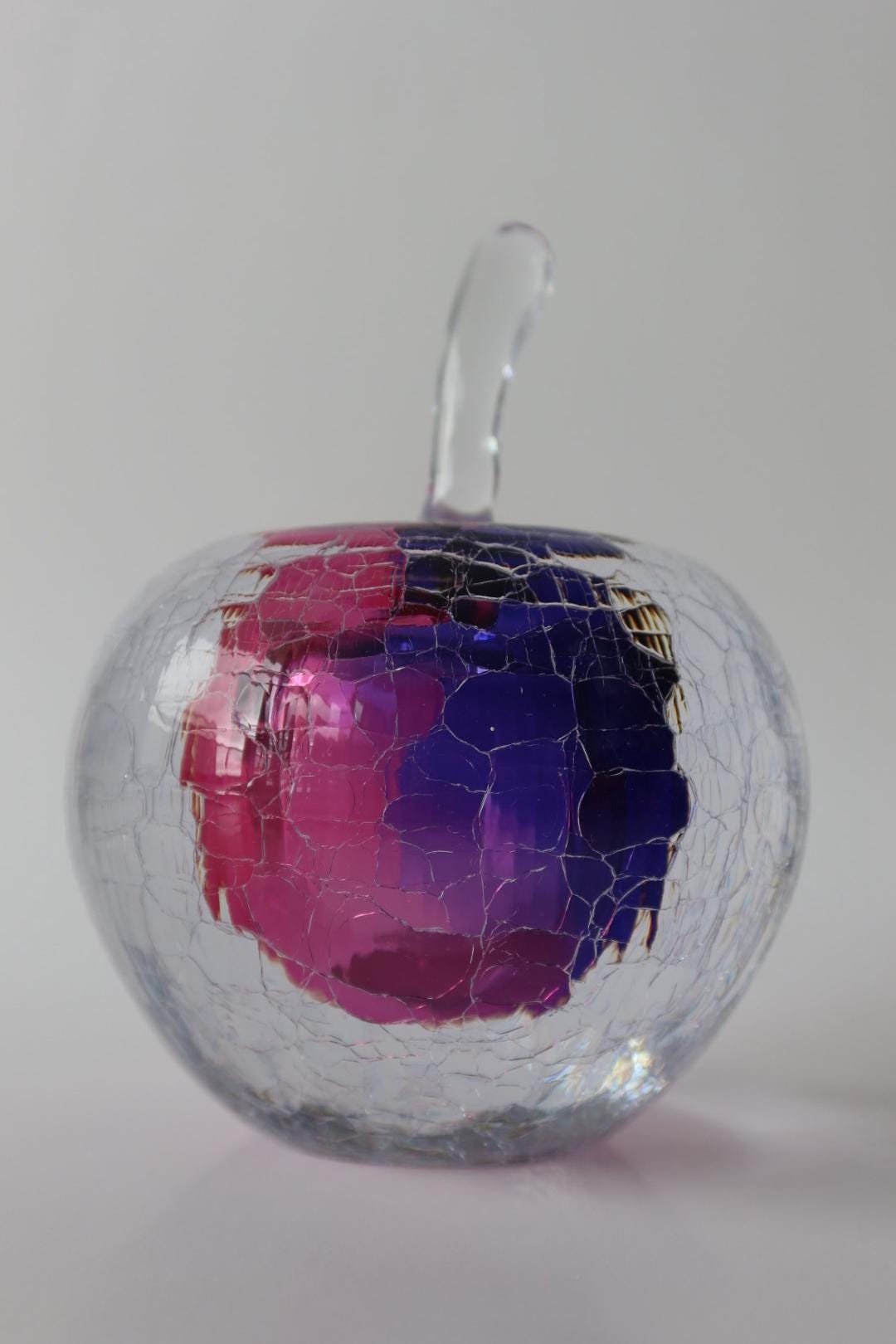 Handmade Blown Art Glass Shaped Sculpture