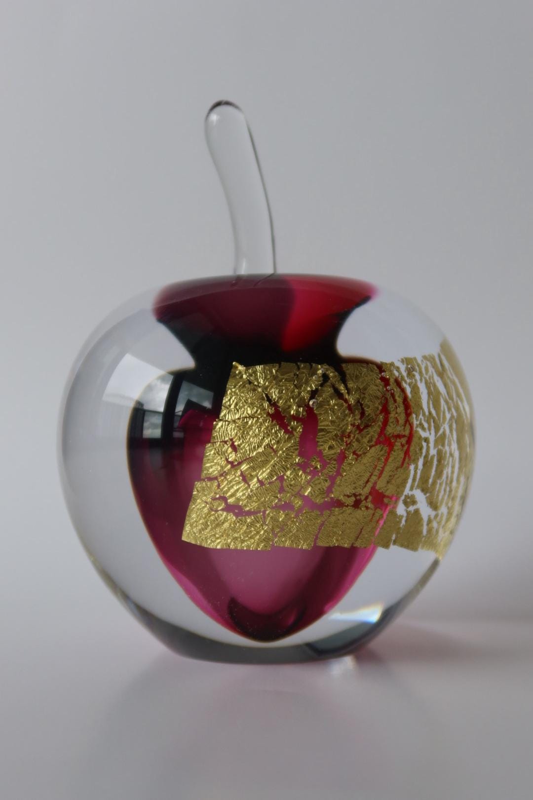 Handmade Blown Art Glass Shaped Sculpture