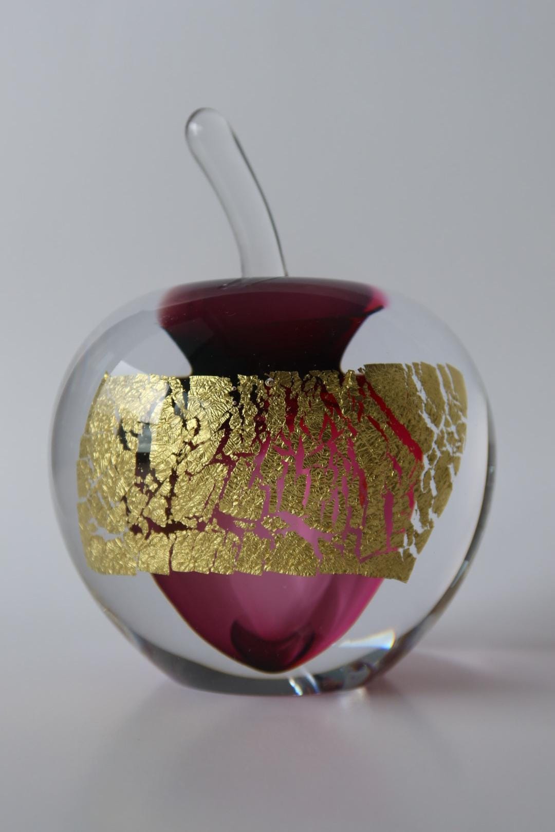 Handmade Blown Art Glass Shaped Sculpture