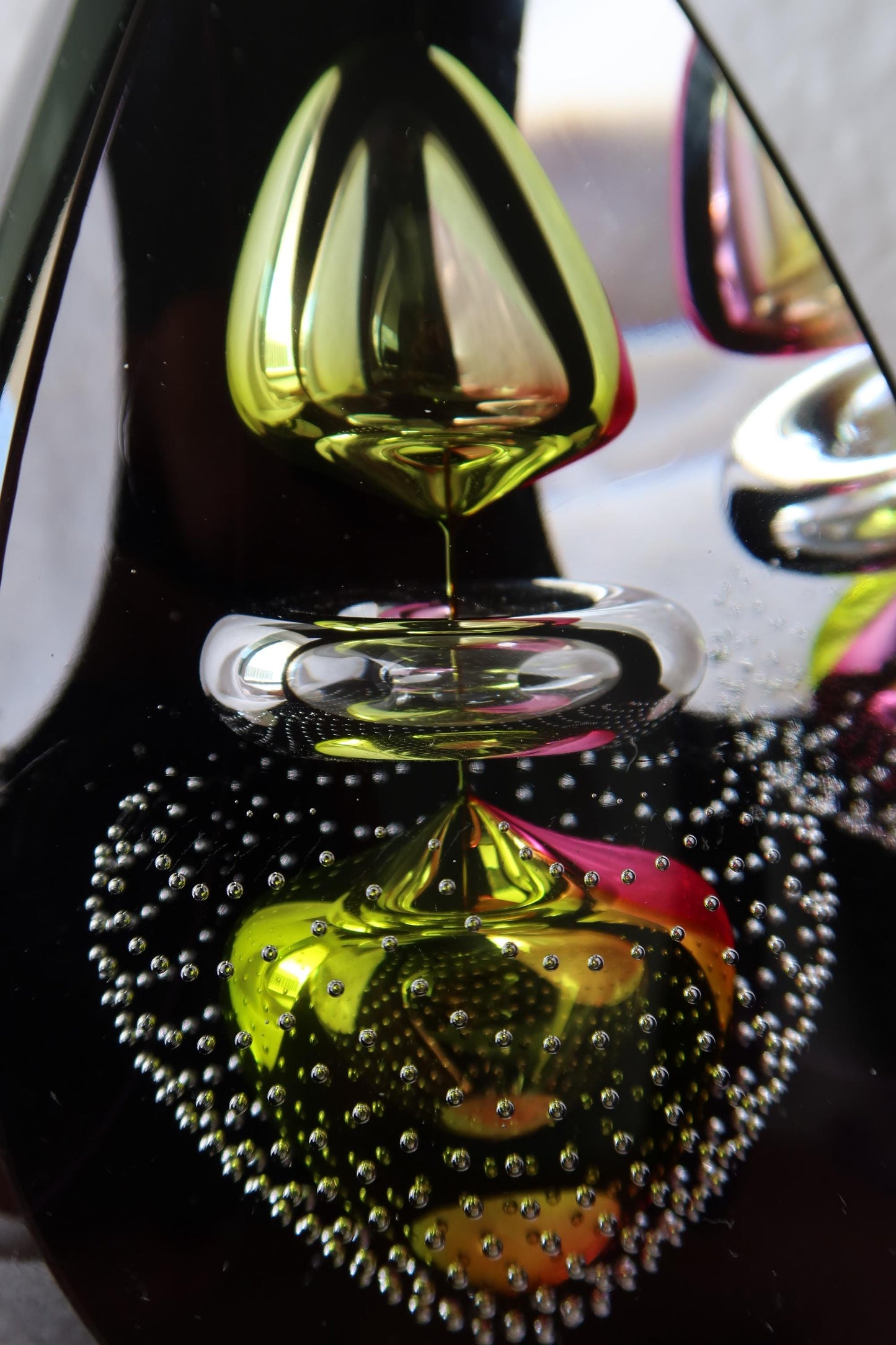 Handmade Blown Art Glass Shaped Sculpture