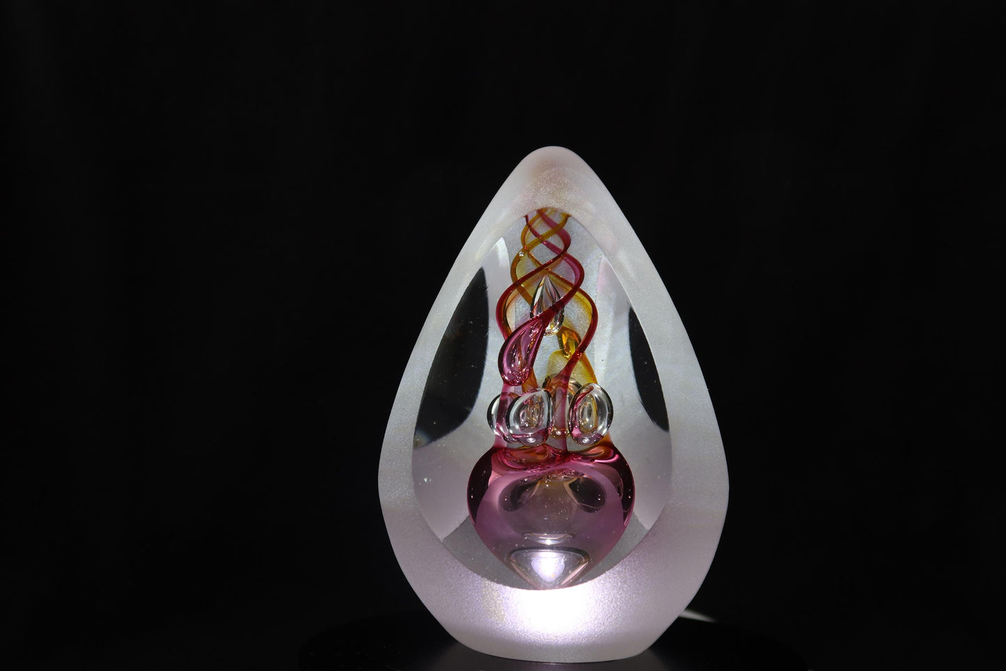 Handmade Blown Art Glass Shaped Sculpture