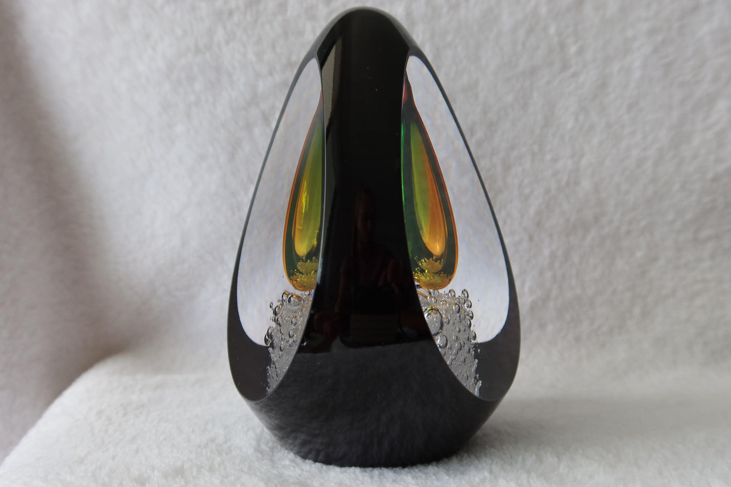 Handmade Blown Art Glass Shaped Sculpture