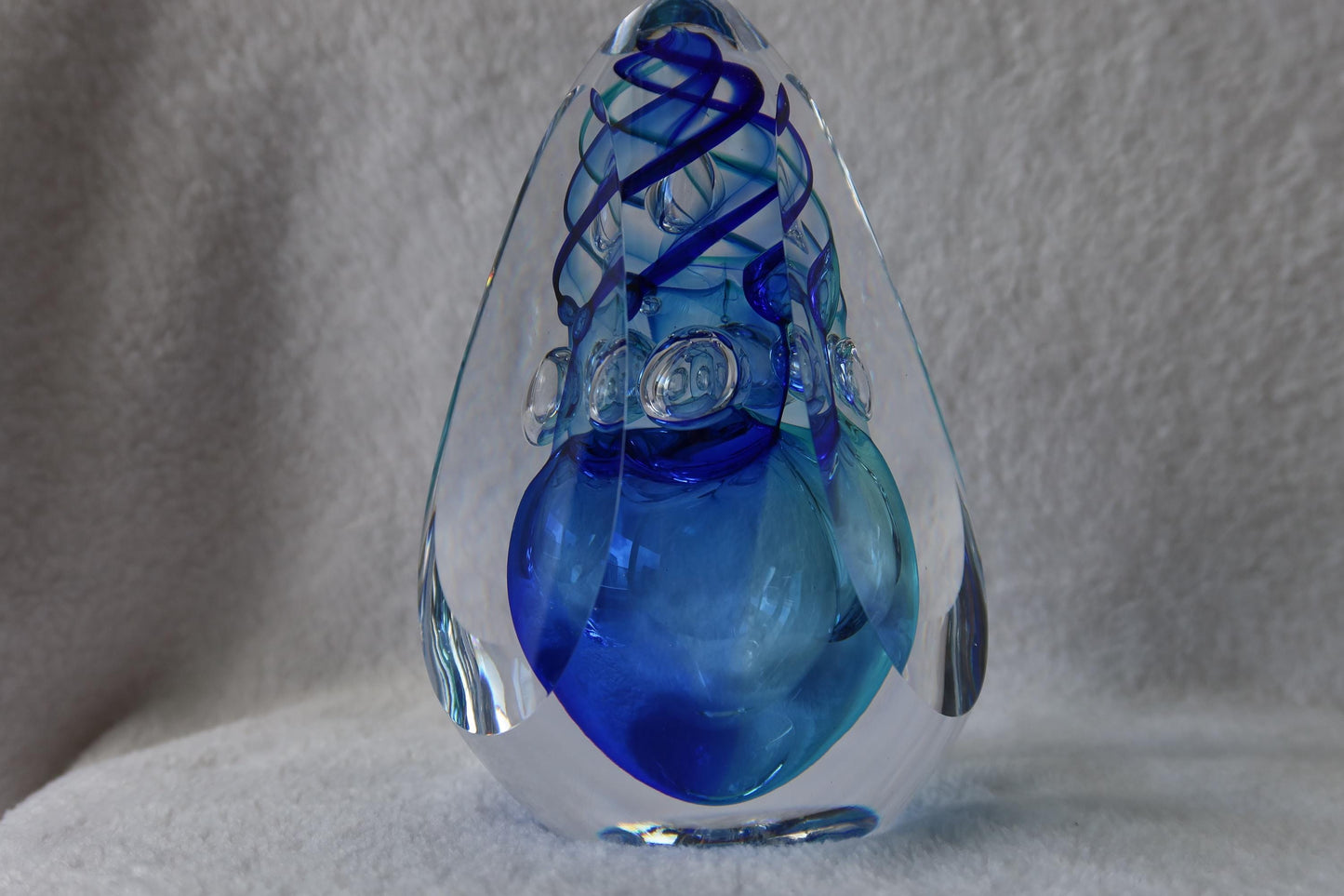 Handmade Blown Art Glass Shaped Sculpture