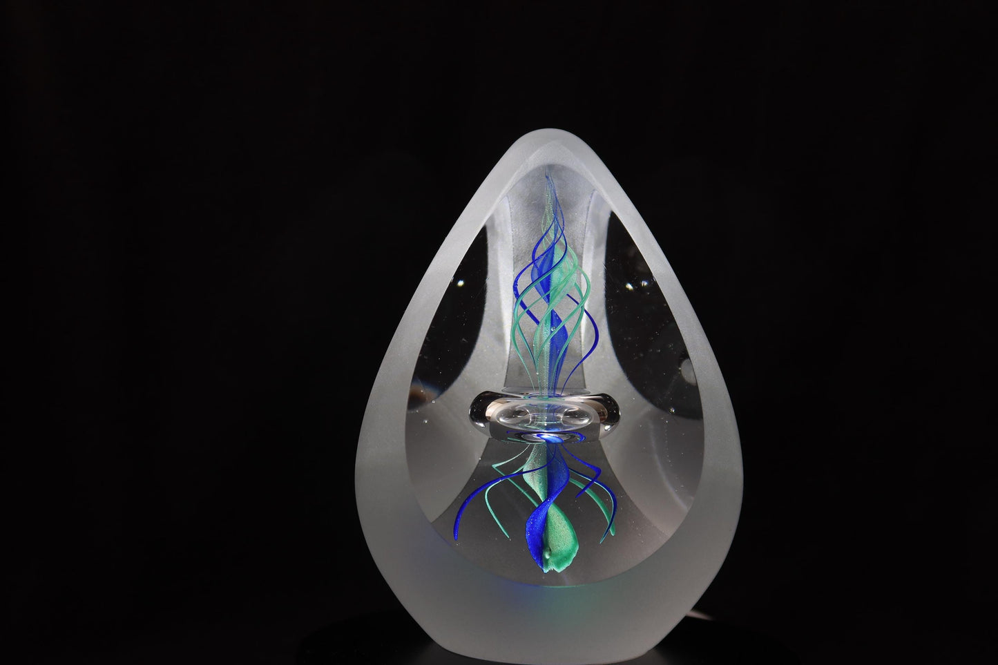 Handmade Blown Art Glass Shaped Sculpture