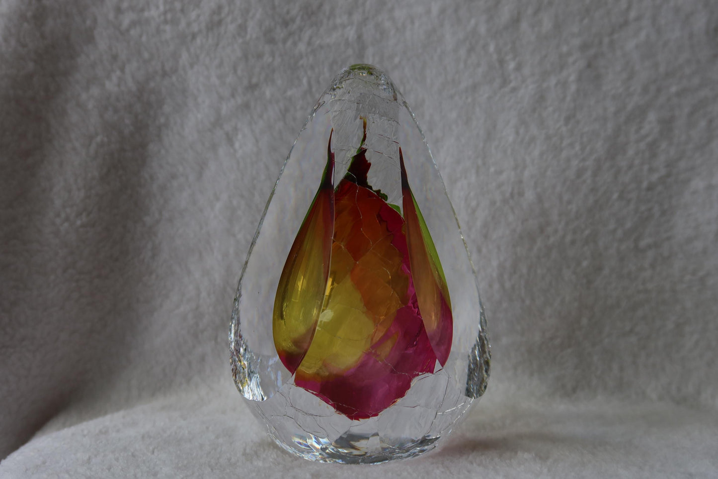 Handmade Blown Art Glass Shaped Sculpture