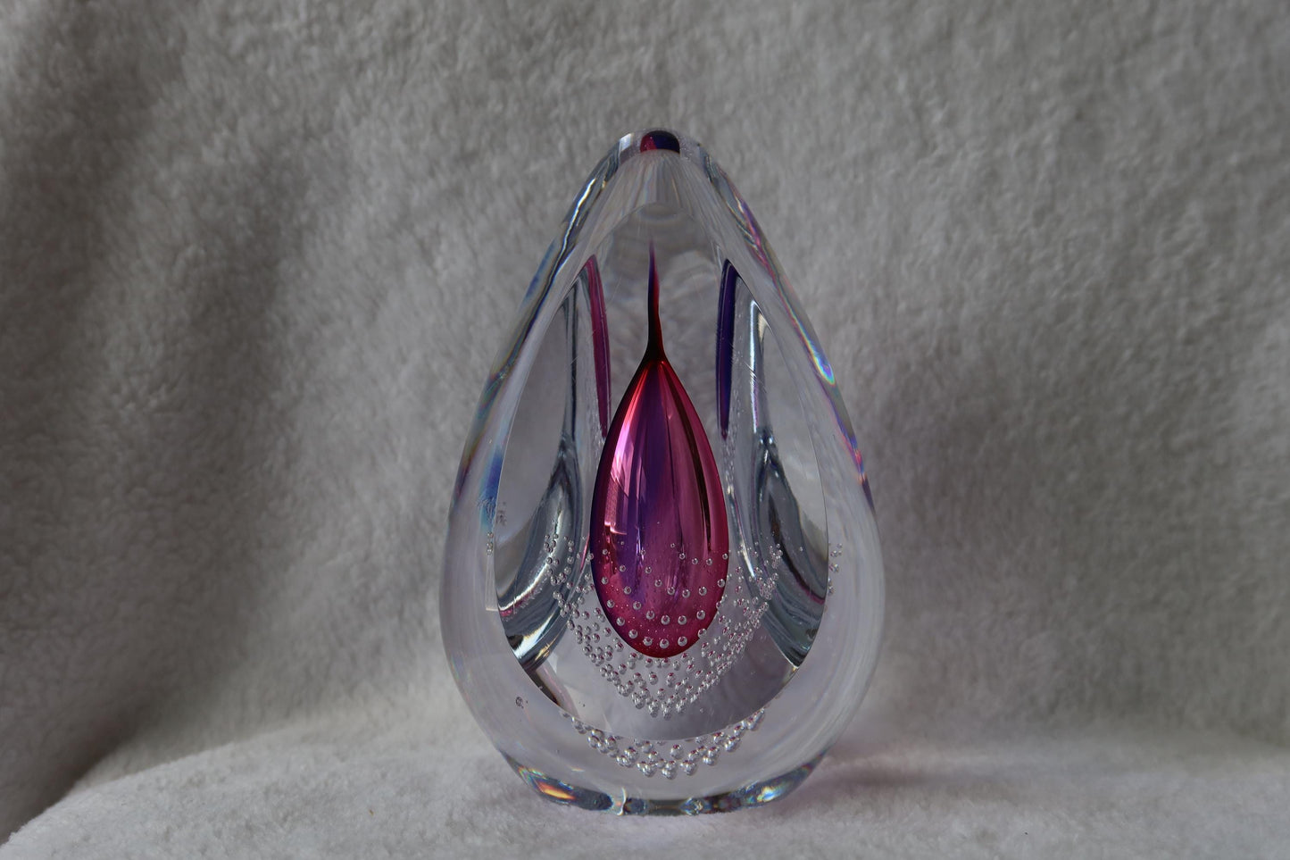 Handmade Blown Art Glass Shaped Sculpture