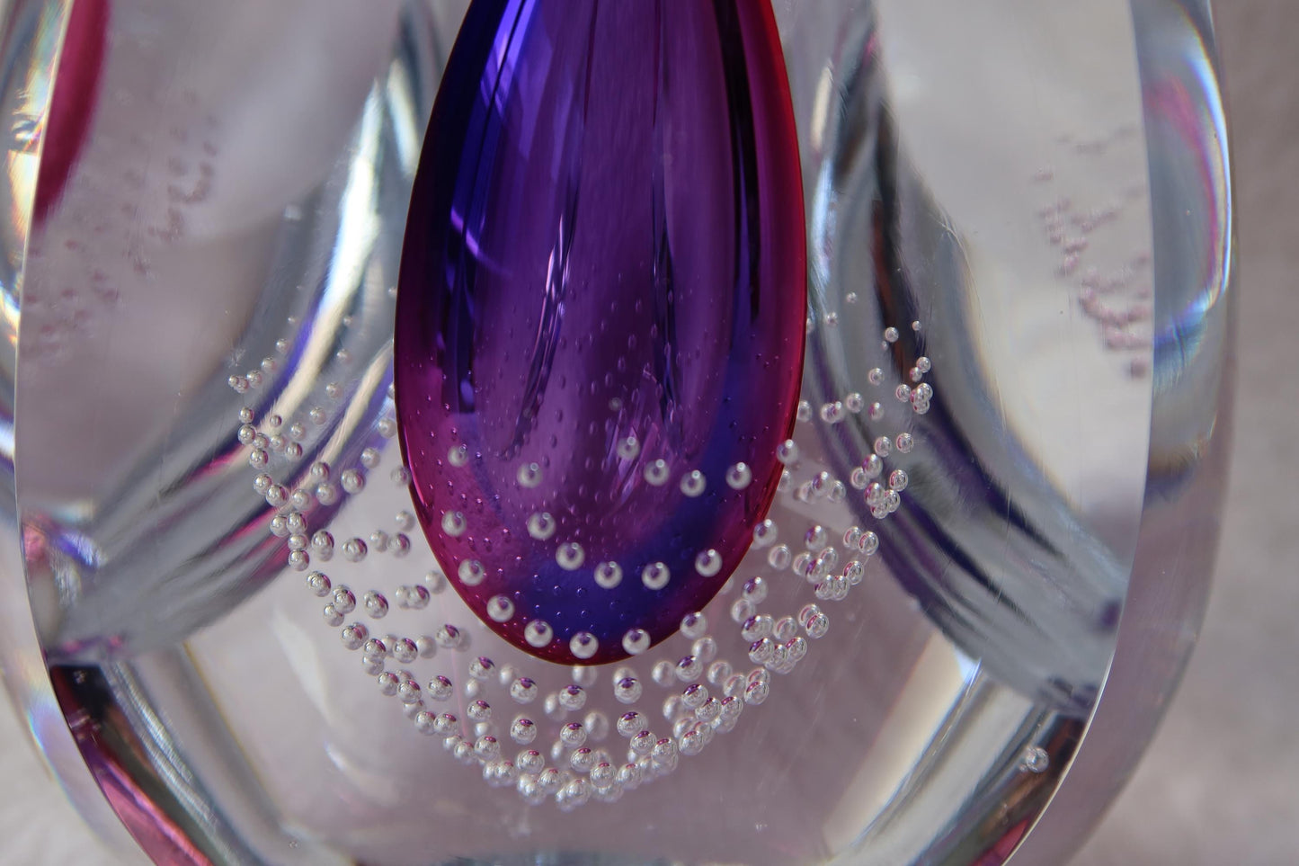 Handmade Blown Art Glass Shaped Sculpture