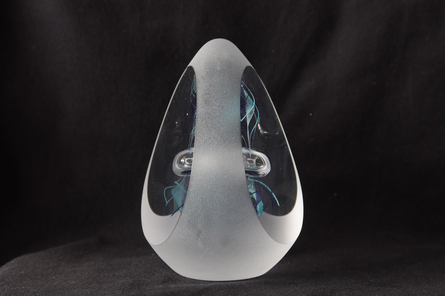 Handmade Blown Art Glass Shaped Sculpture