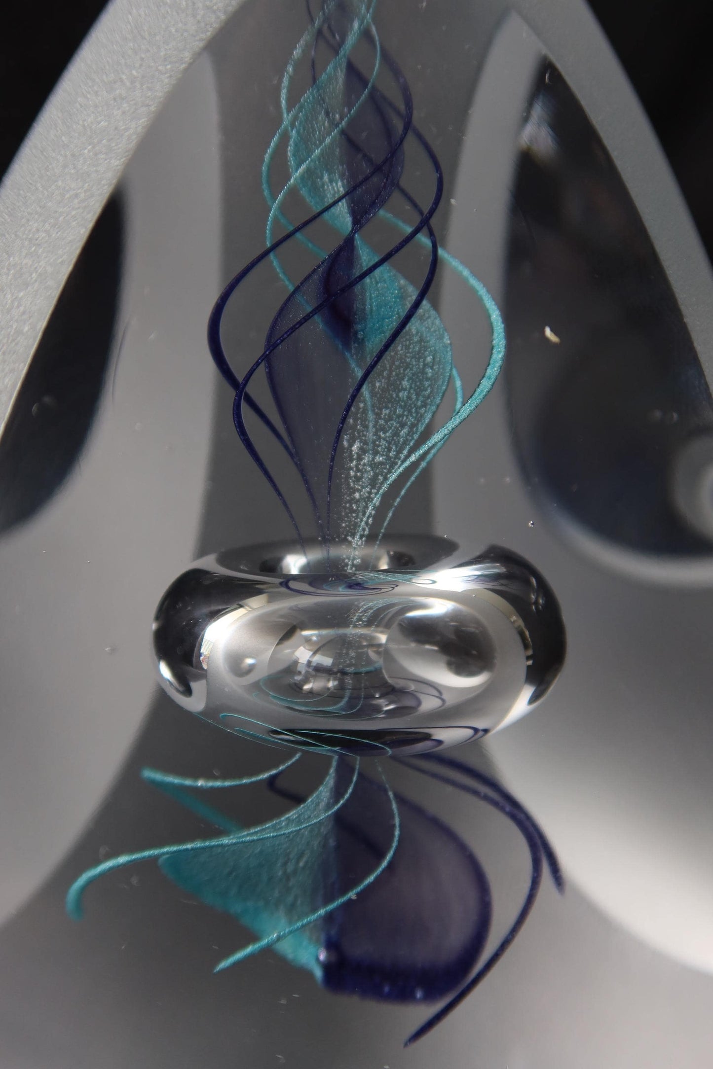 Handmade Blown Art Glass Shaped Sculpture