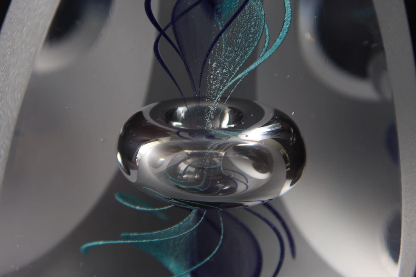 Handmade Blown Art Glass Shaped Sculpture