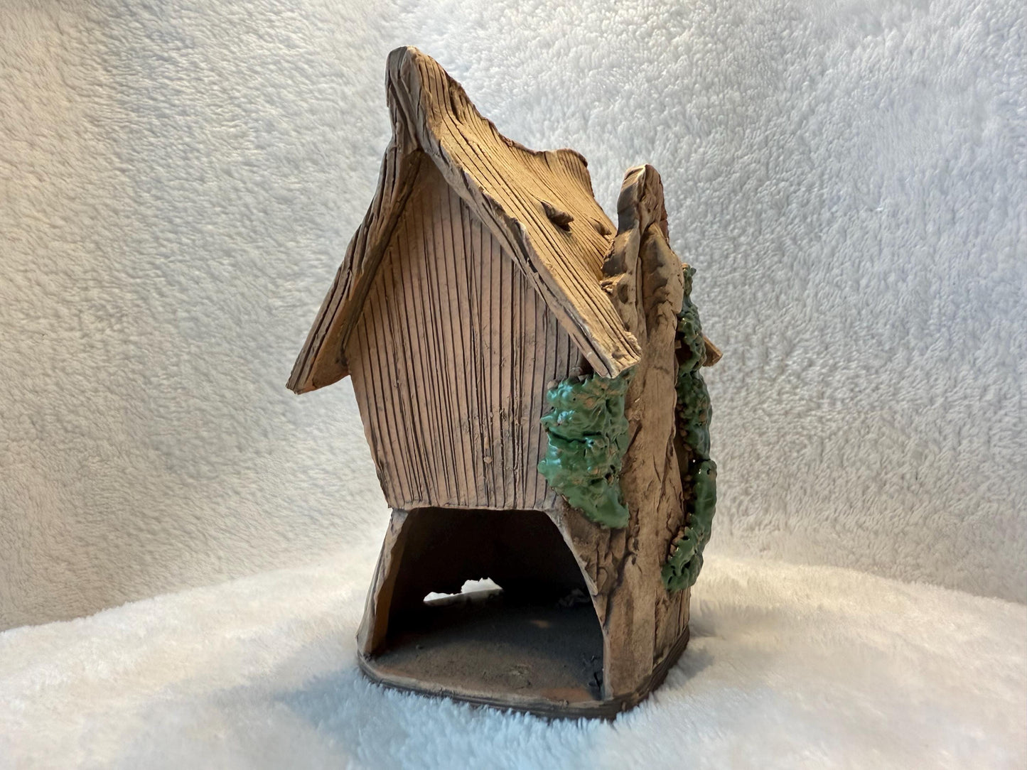 Christmas Ceramic House Collection - Handmade Collectible Miniature, Candle Holder, Room Decoration, Home Decor