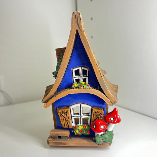 Christmas Ceramic House Collection - Handmade Collectible Miniature, Candle Holder, Room Decoration, Home Decor