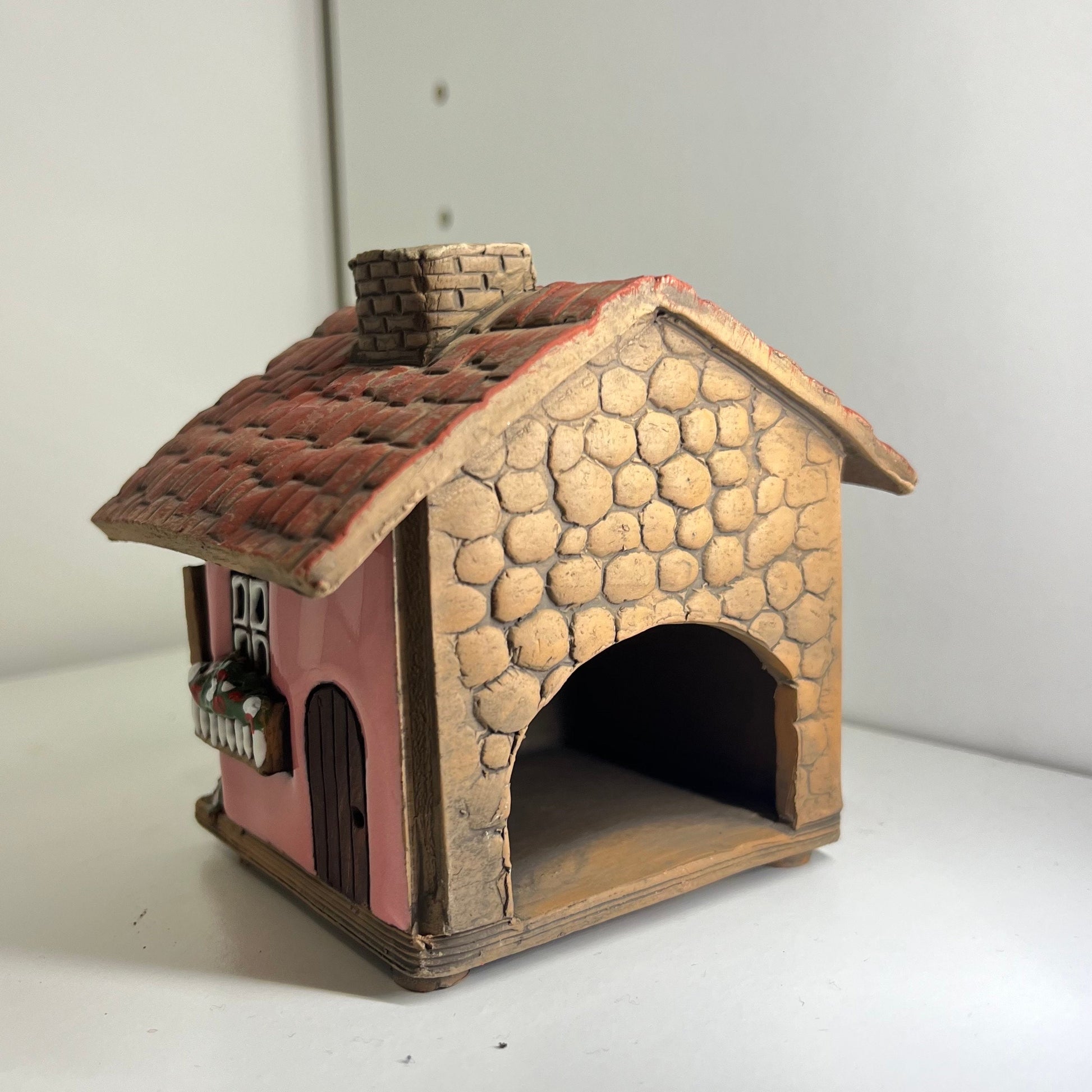 Christmas Ceramic House Collection - Handmade Collectible Miniature, Candle Holder, Room Decoration, Home Decor